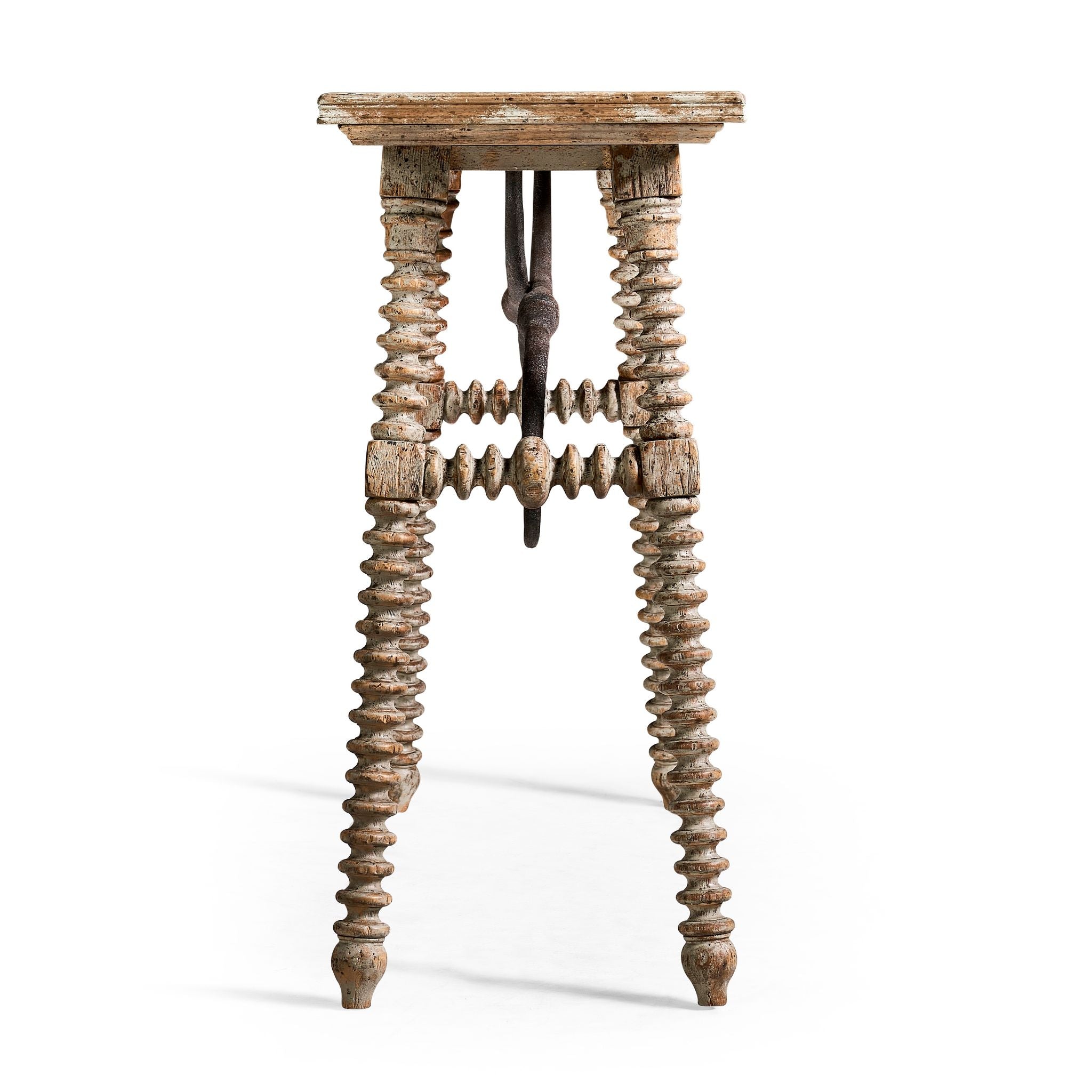 Jonathan Charles Caldera Turned Leg Console Table