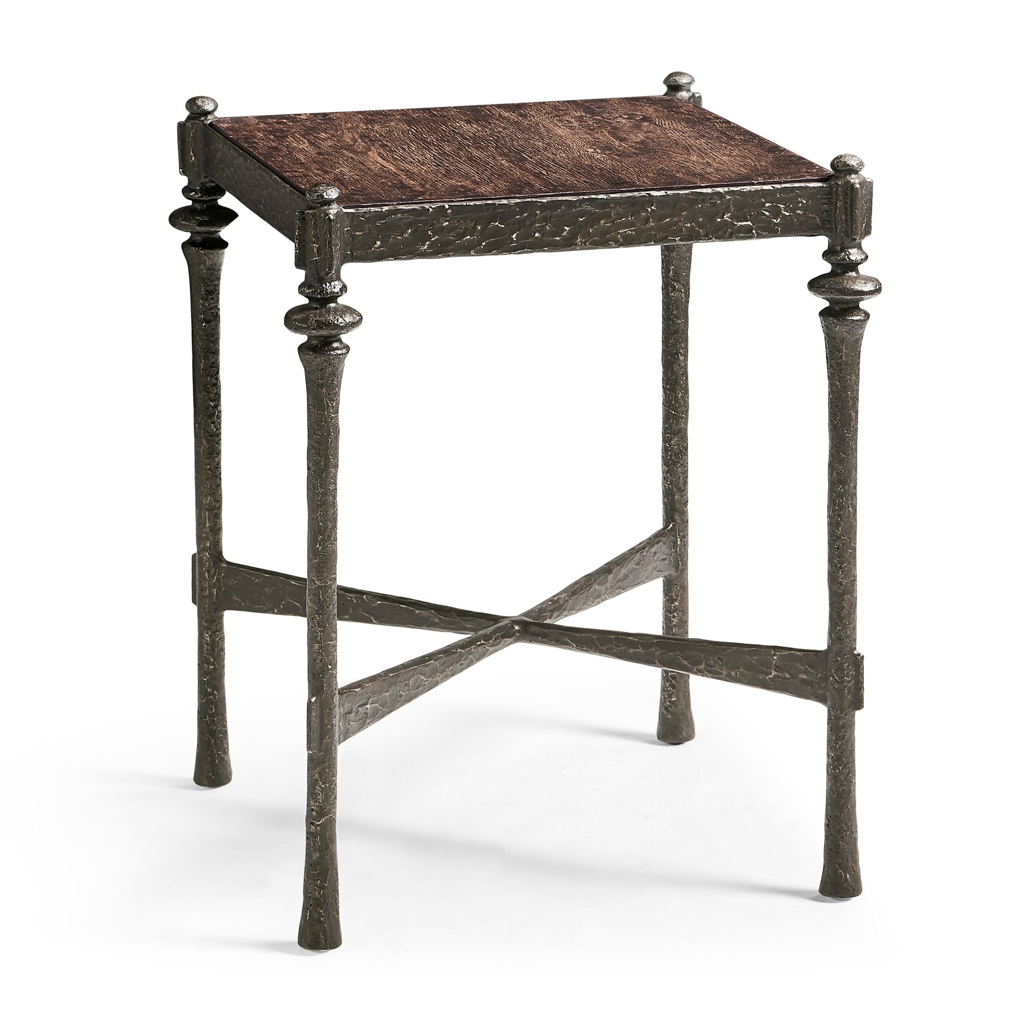 Jonathan Charles Terravita Sq Side Table - Black Caldera