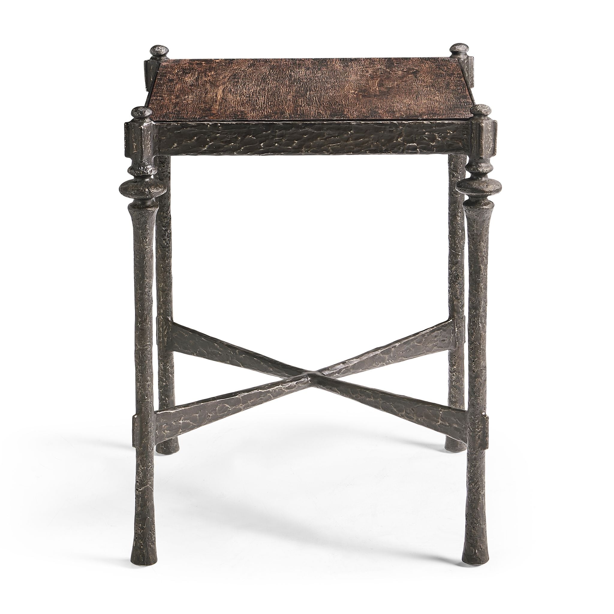 Jonathan Charles Terravita Sq Side Table - Black Caldera