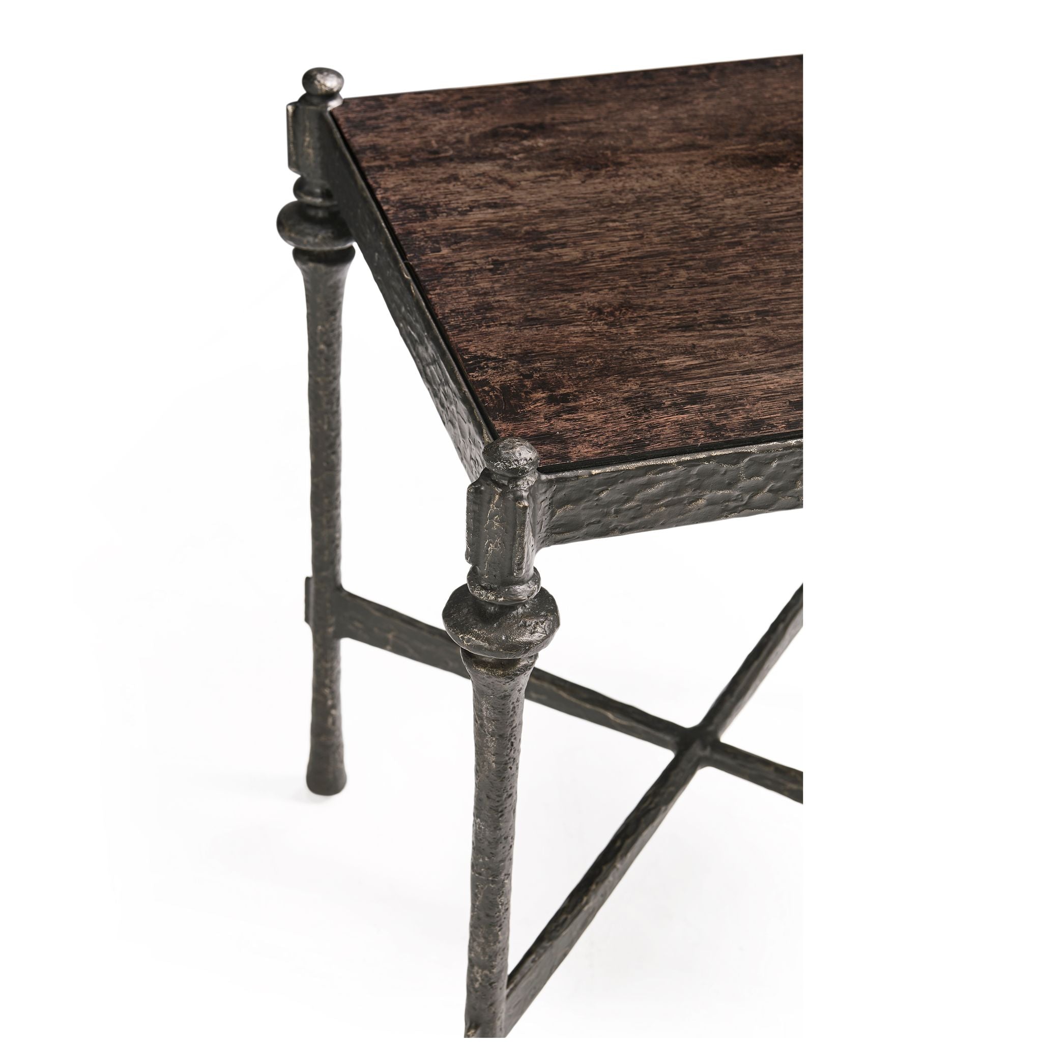 Jonathan Charles Terravita Sq Side Table - Black Caldera