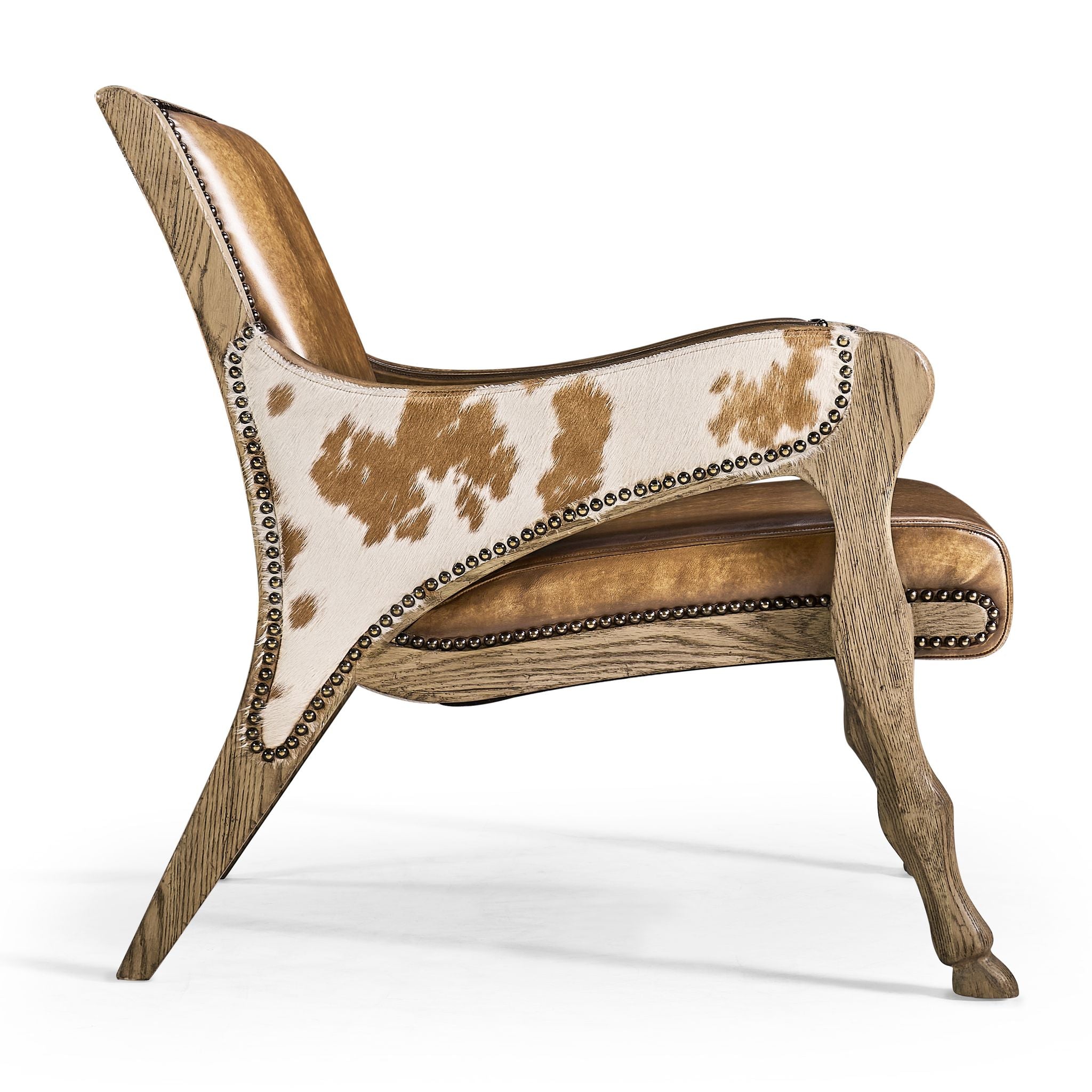 Jonathan Charles Echo Canyon Leather & Hide Occ. Chair