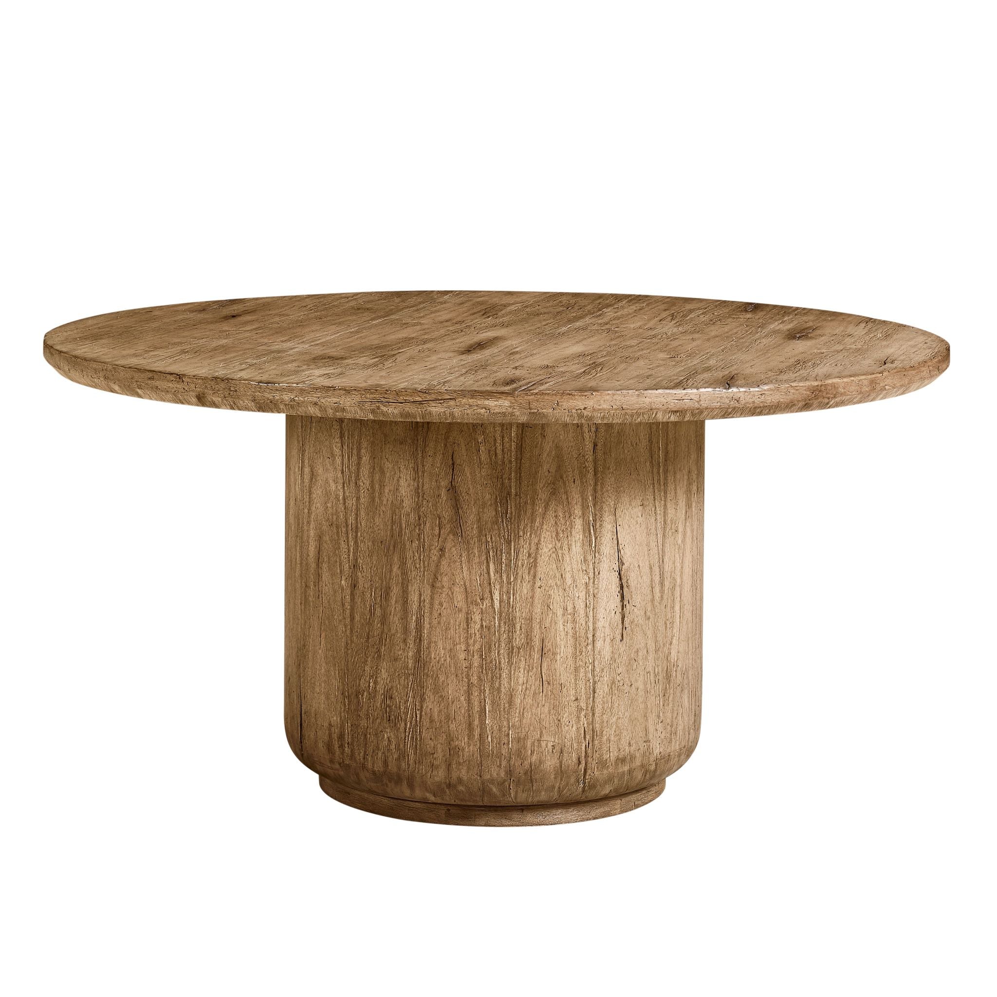 Jonathan Charles 60" Stone Ridge Round Dining Table Light