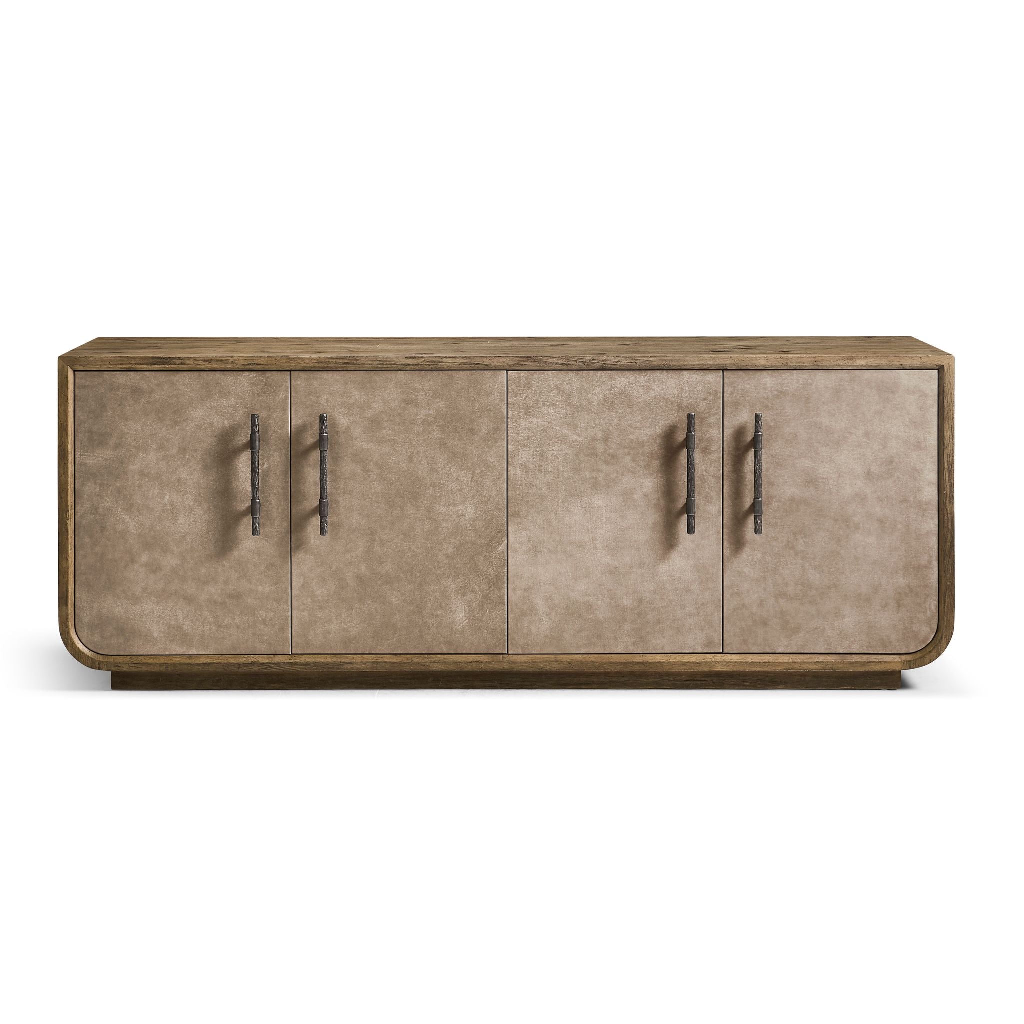 Jonathan Charles Stone Ridge Leather Credenza Light