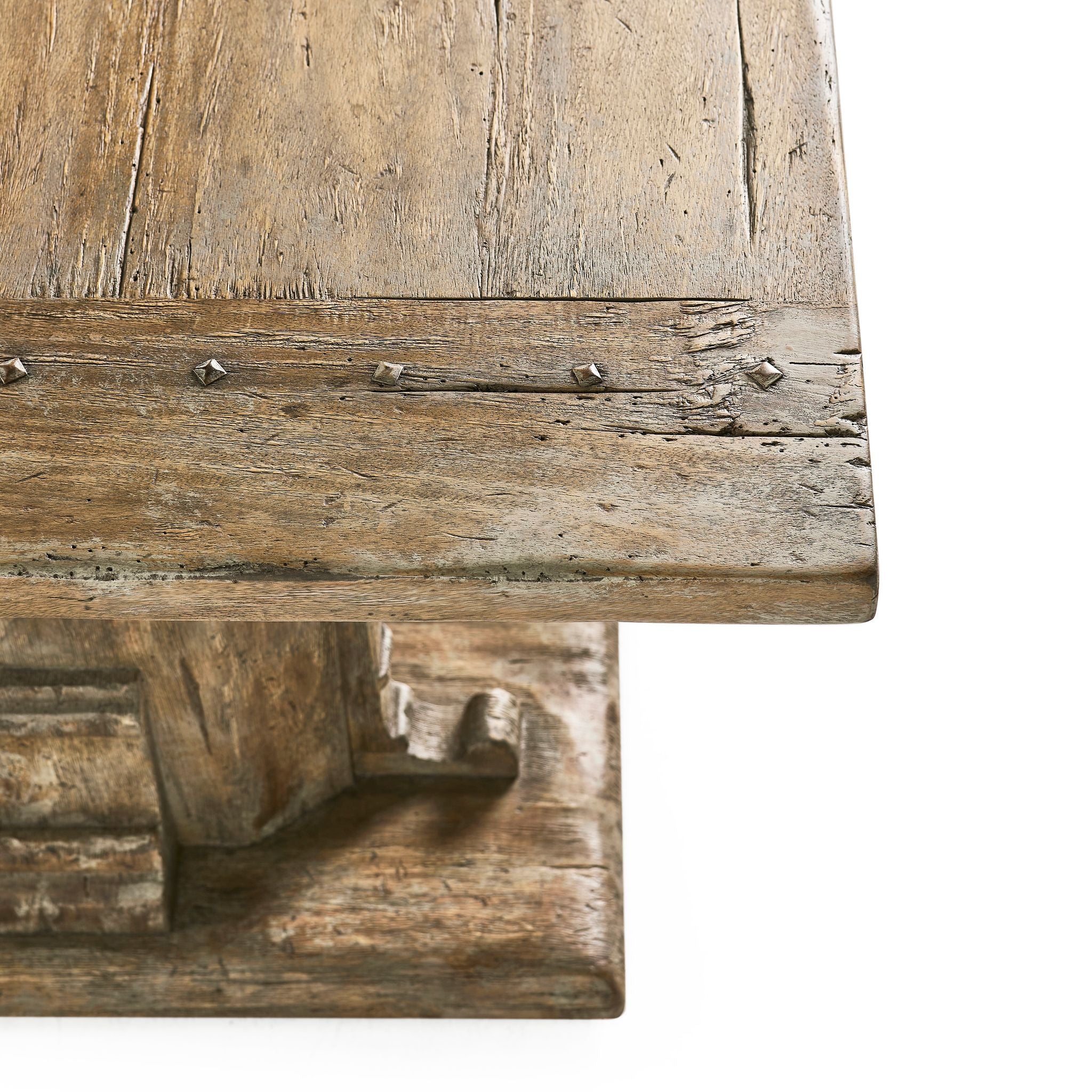 Jonathan Charles Caldera Pedestal-Base Console Table