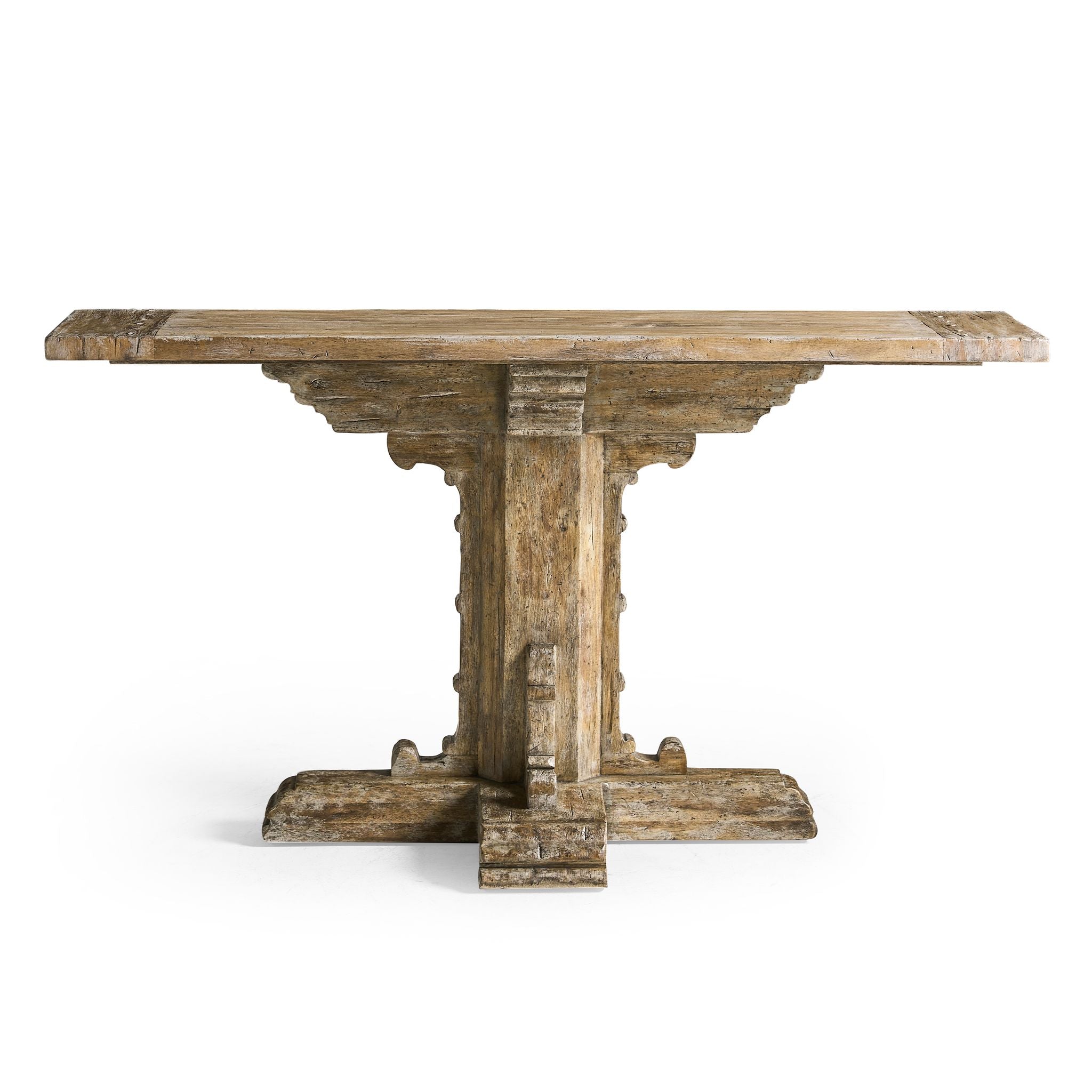 Jonathan Charles Caldera Pedestal-Base Console Table
