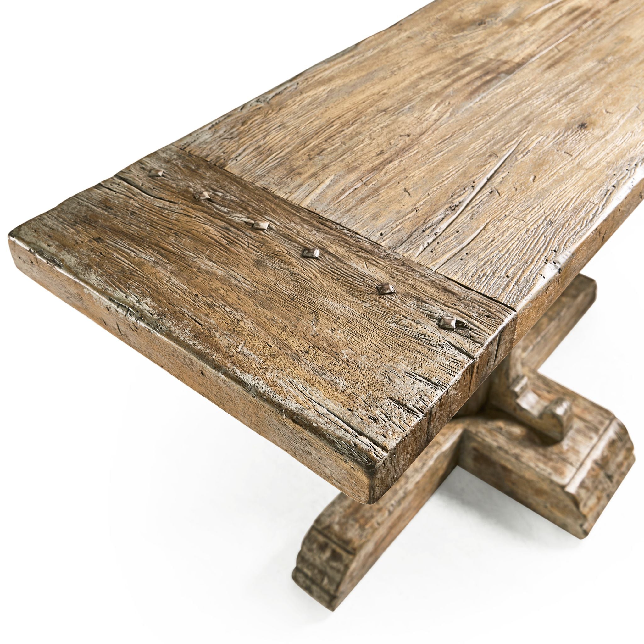 Jonathan Charles Caldera Pedestal-Base Console Table