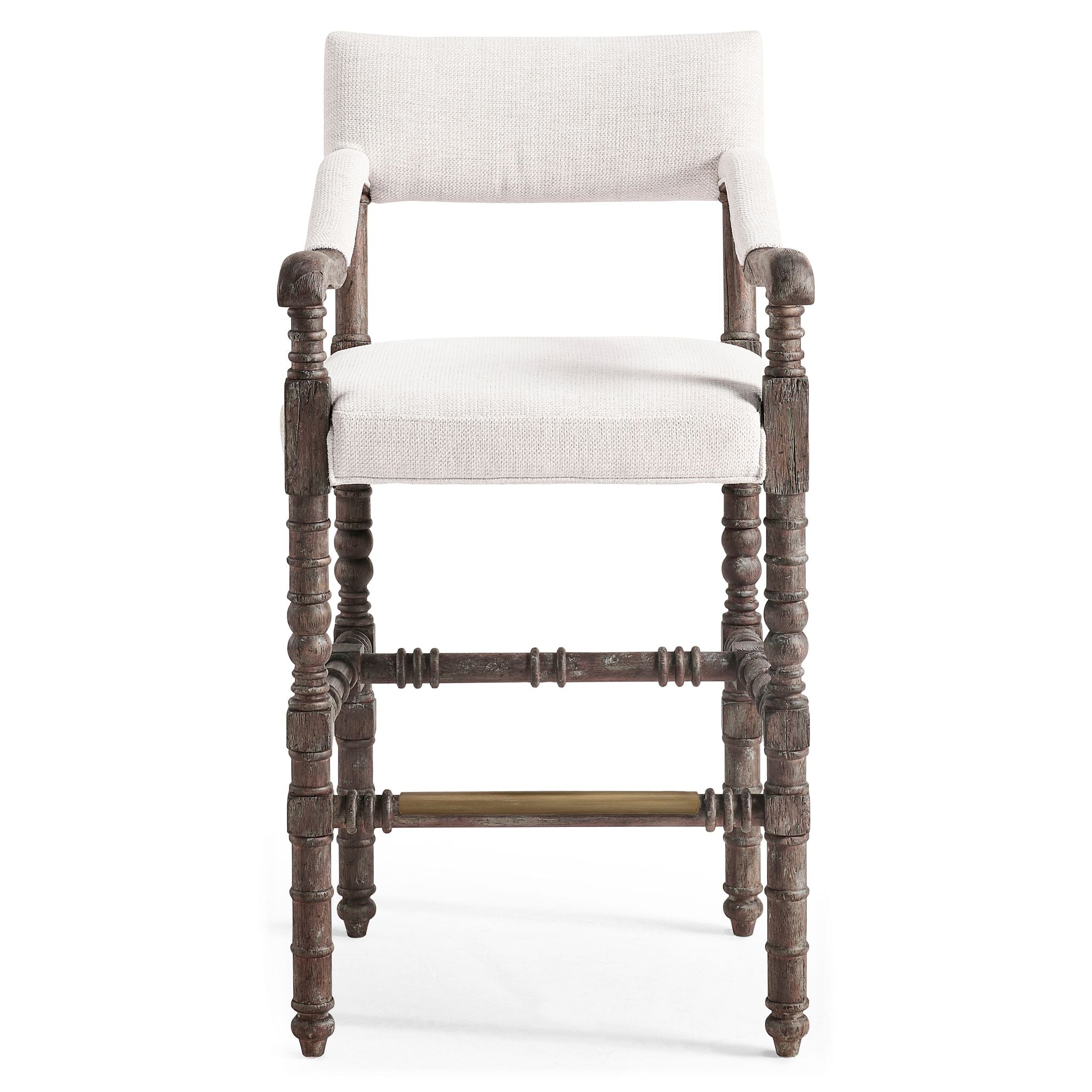 Jonathan Charles Caldera Uph Dark Arm Chair Bar Stool