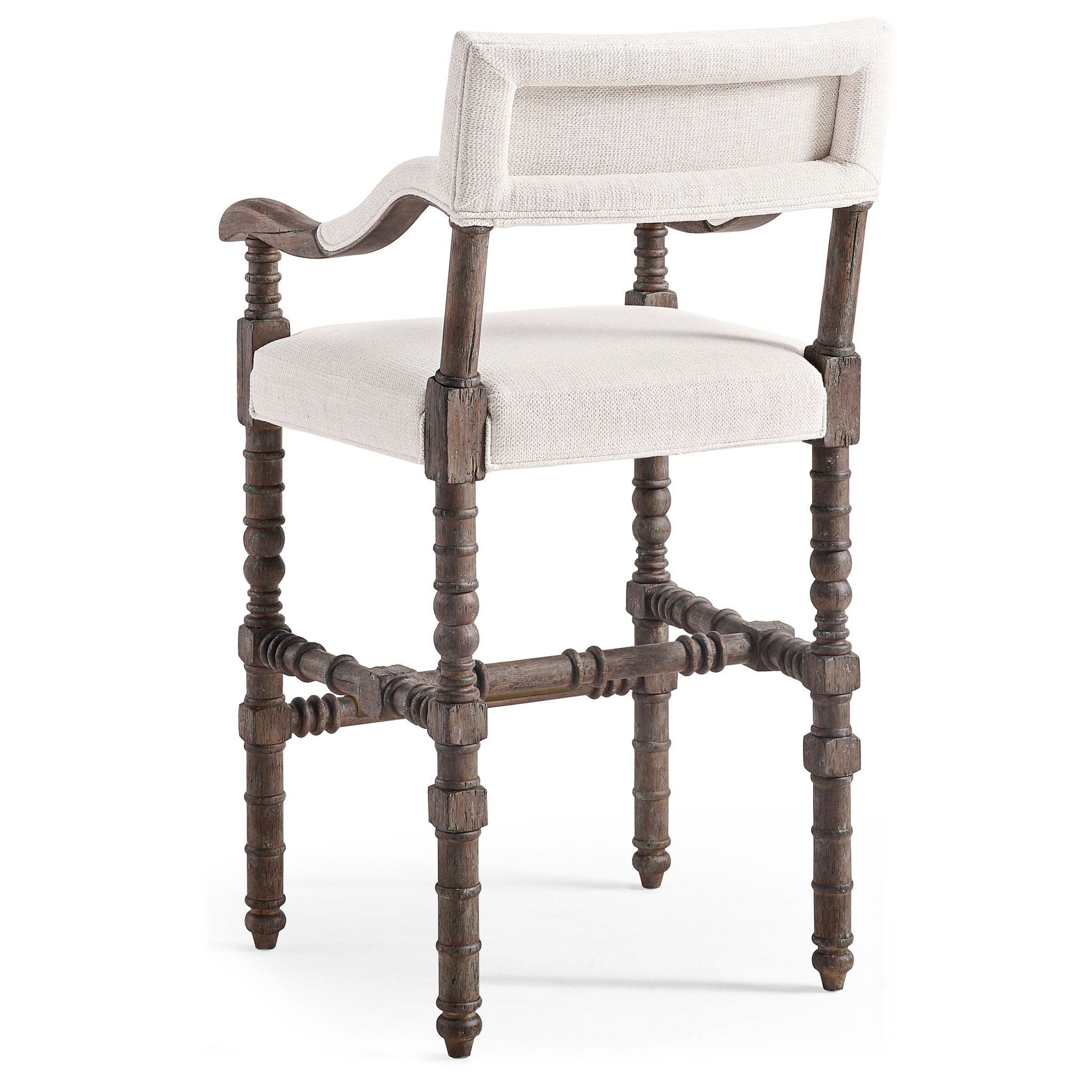 Jonathan Charles Caldera Uph Dark Arm Chair Bar Stool