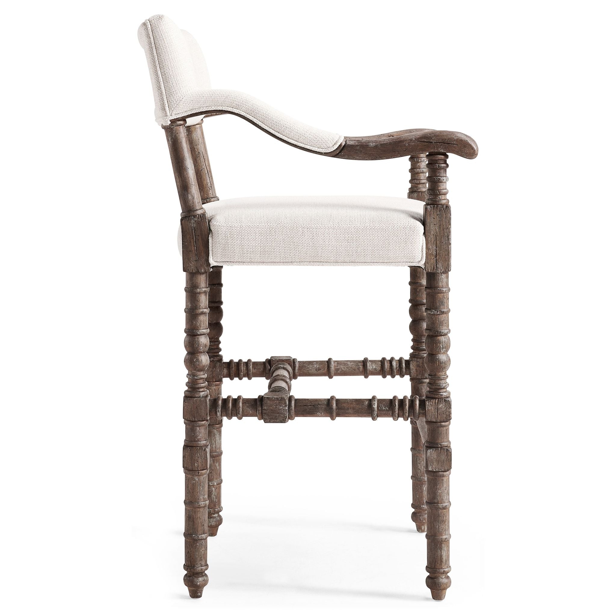 Jonathan Charles Caldera Uph Dark Arm Chair Bar Stool