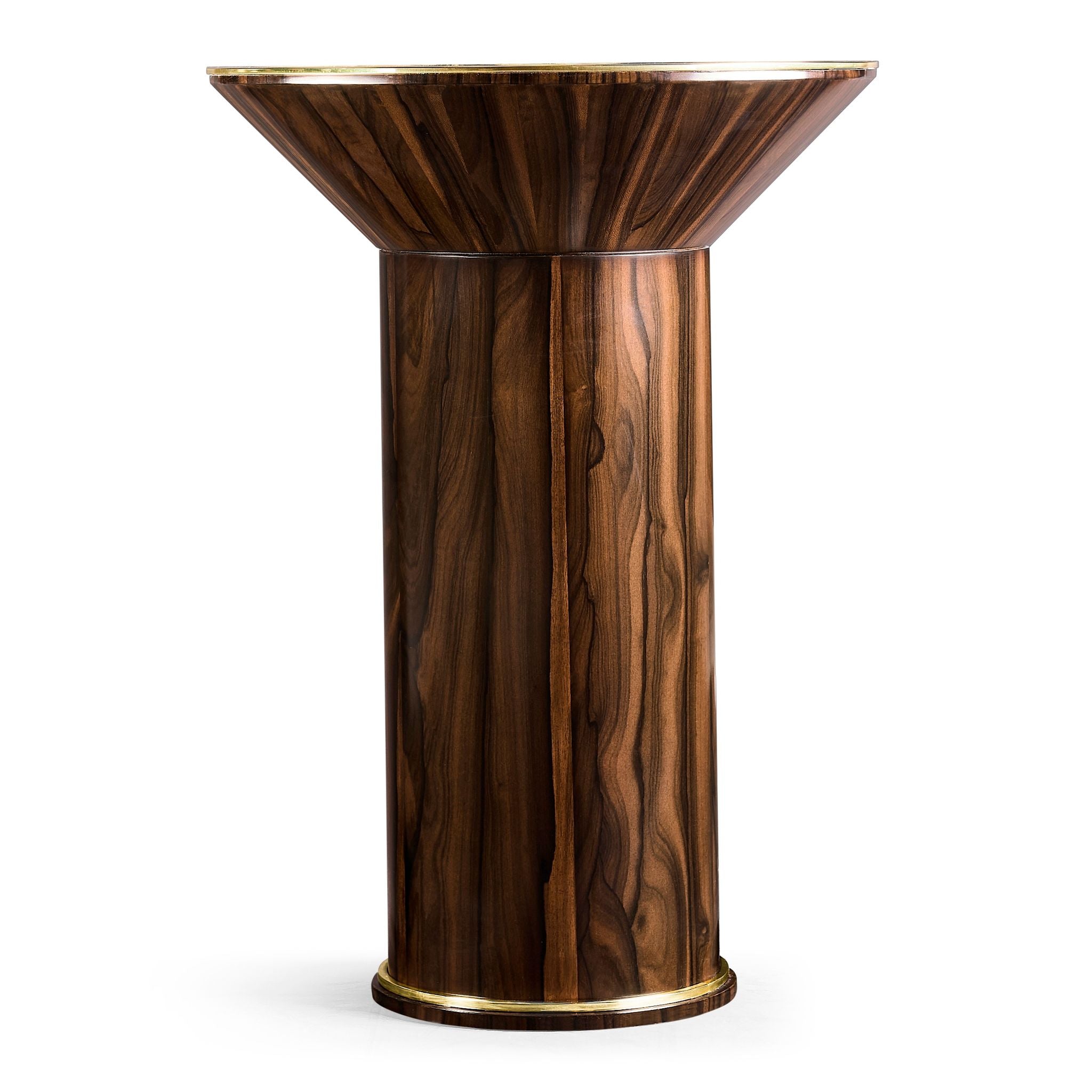 Jonathan Charles JC Modern Round Side Table — Jade Green Straw