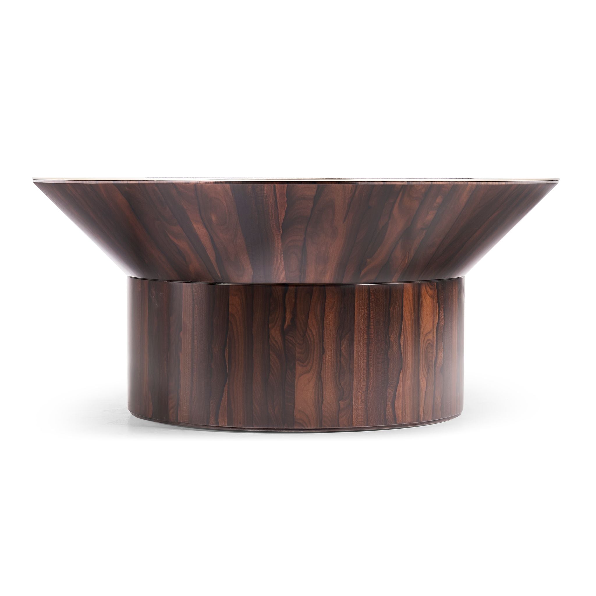 Jonathan Charles JC Modern Round Cocktail Table — Natural Straw