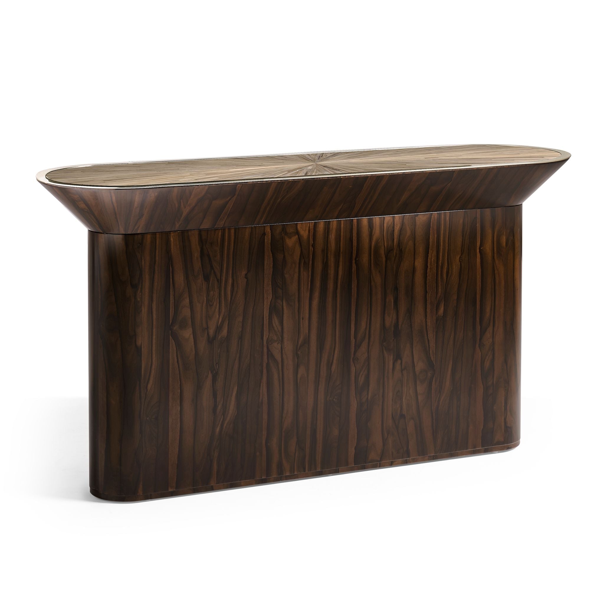 Jonathan Charles Verdure Console Table — Natural Straw