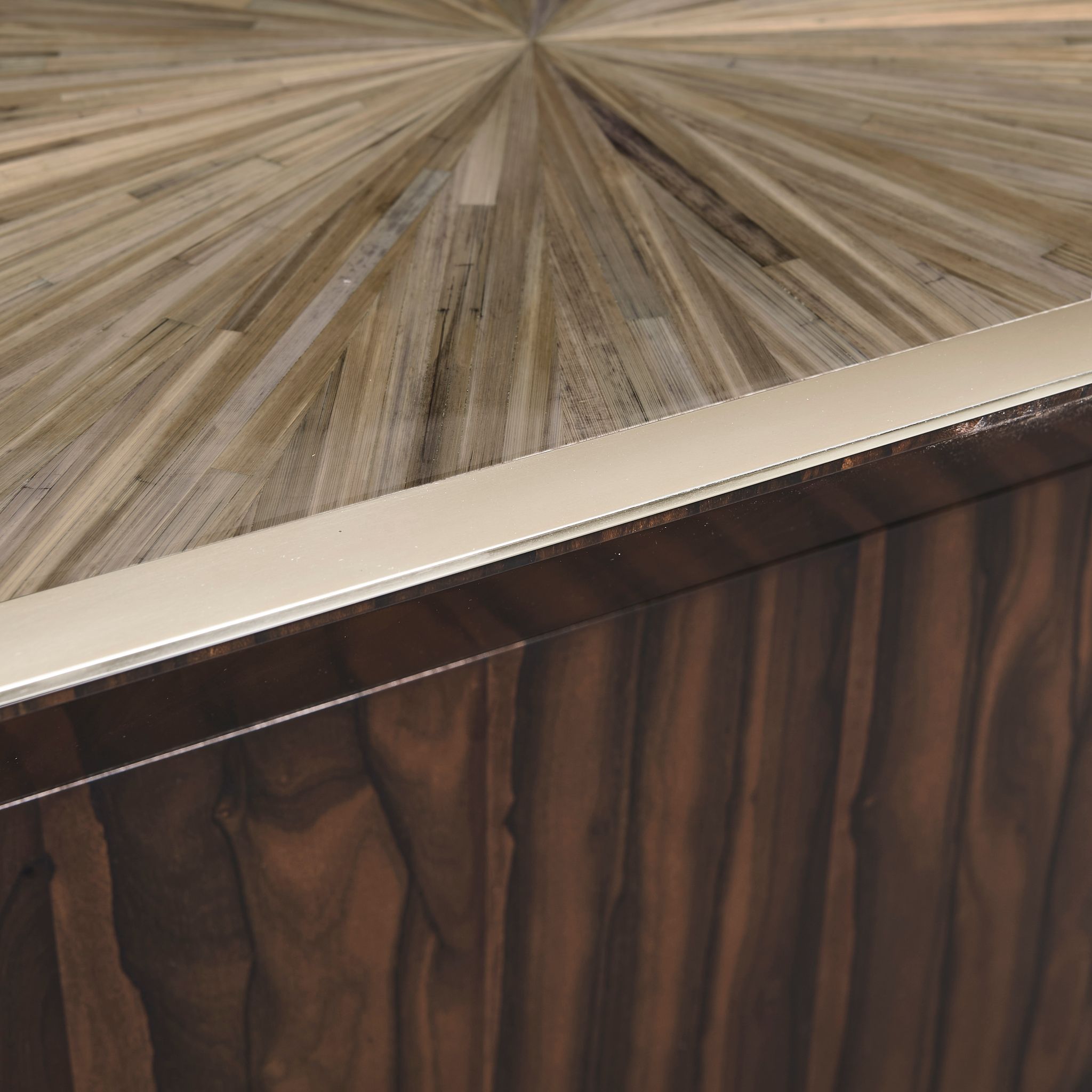 Jonathan Charles Verdure Console Table — Natural Straw