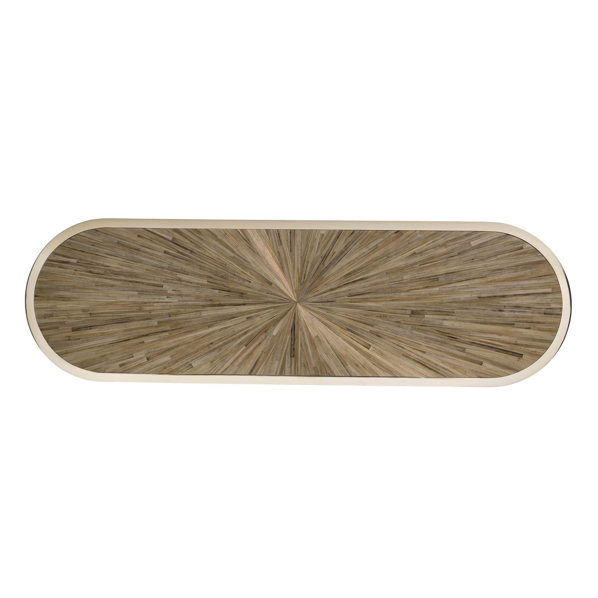 Jonathan Charles Verdure Console Table — Natural Straw