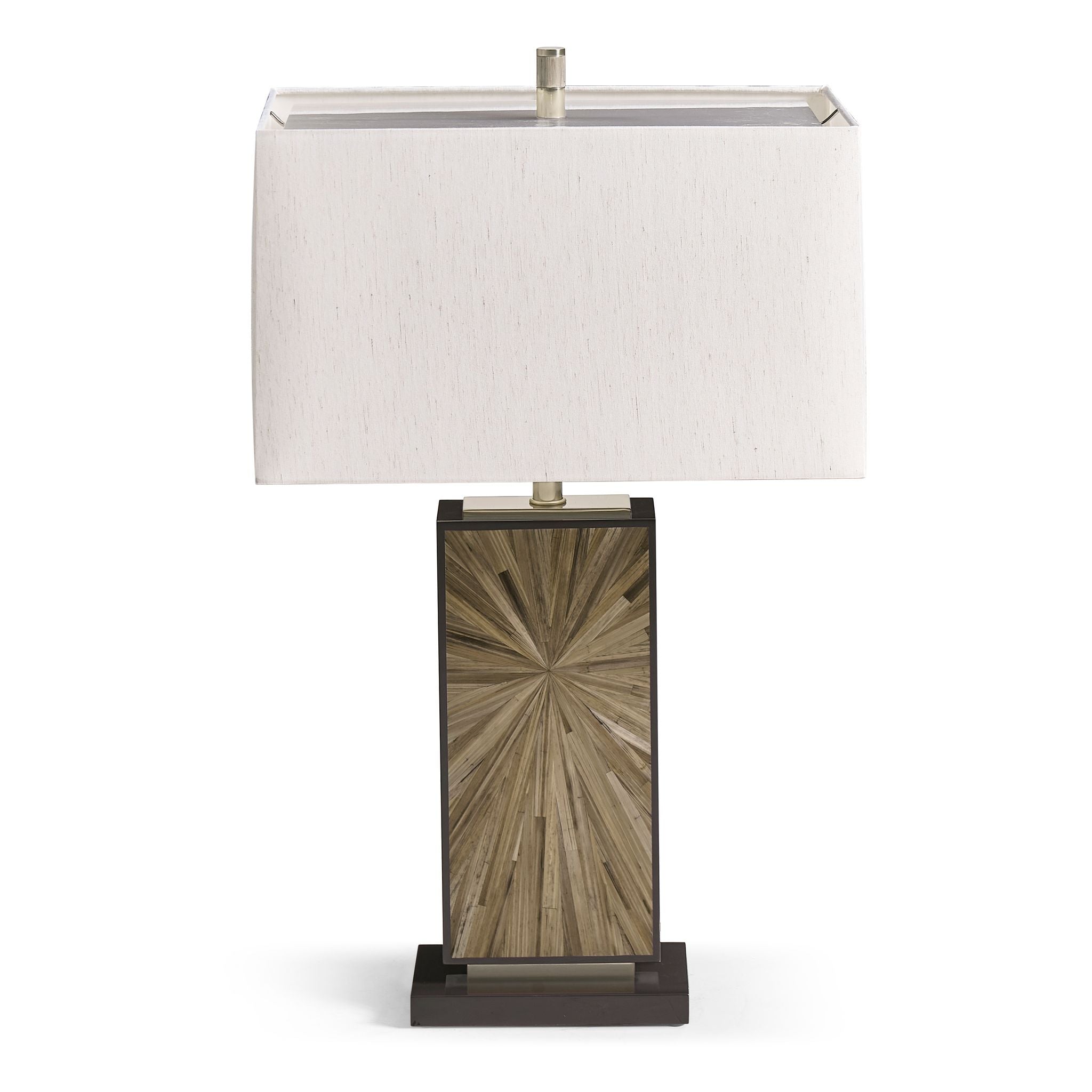 Jonathan Charles JC Modern Vertical Table Lamp — Natural Straw