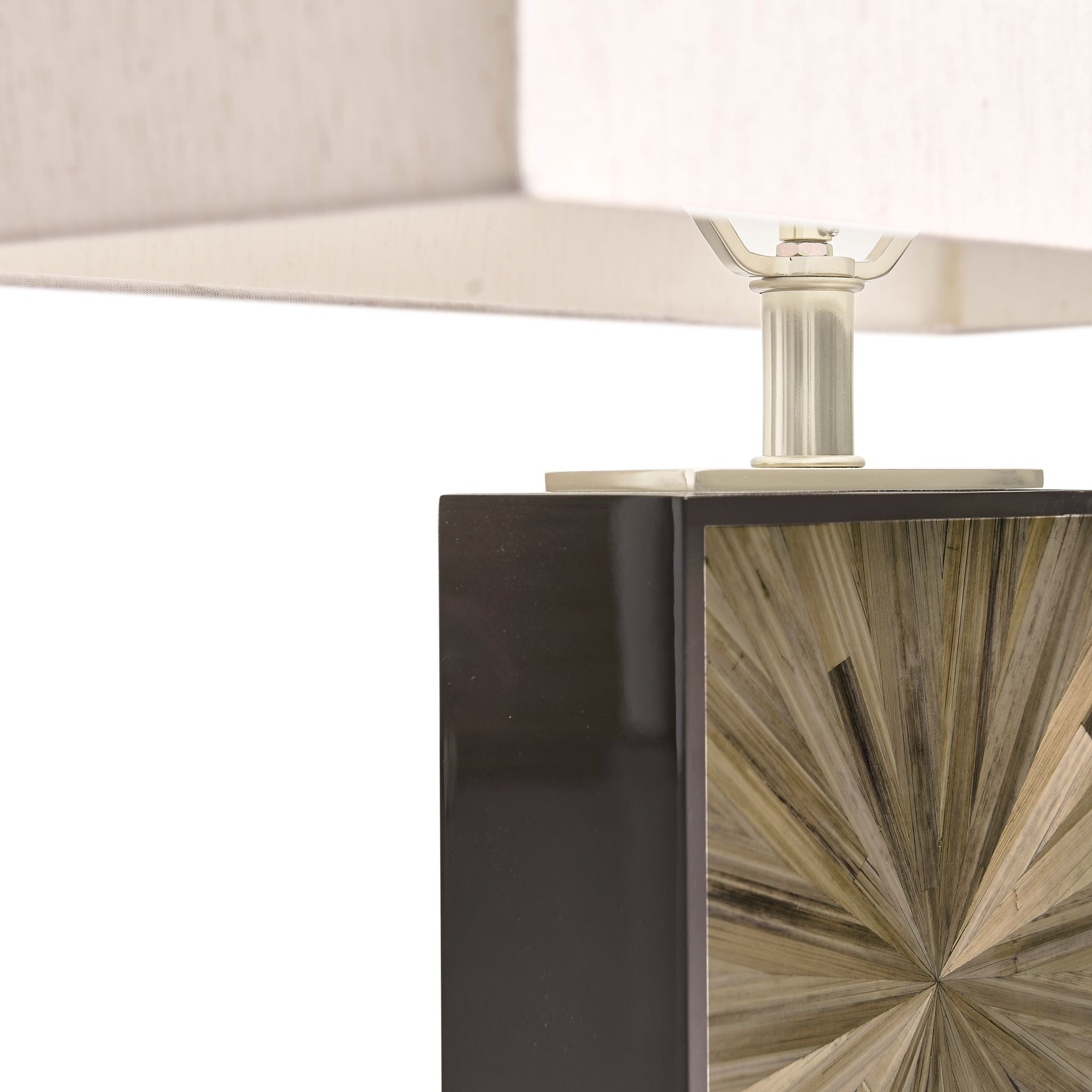 Jonathan Charles JC Modern Vertical Table Lamp — Natural Straw