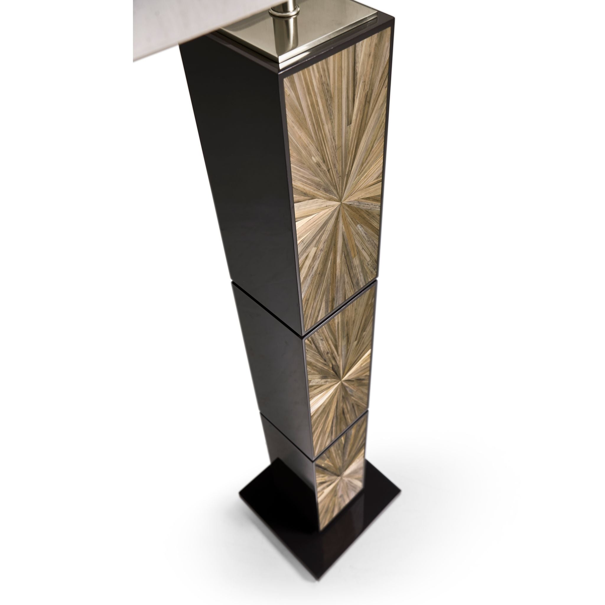 Jonathan Charles JC Modern Floor Lamp — Natural Straw