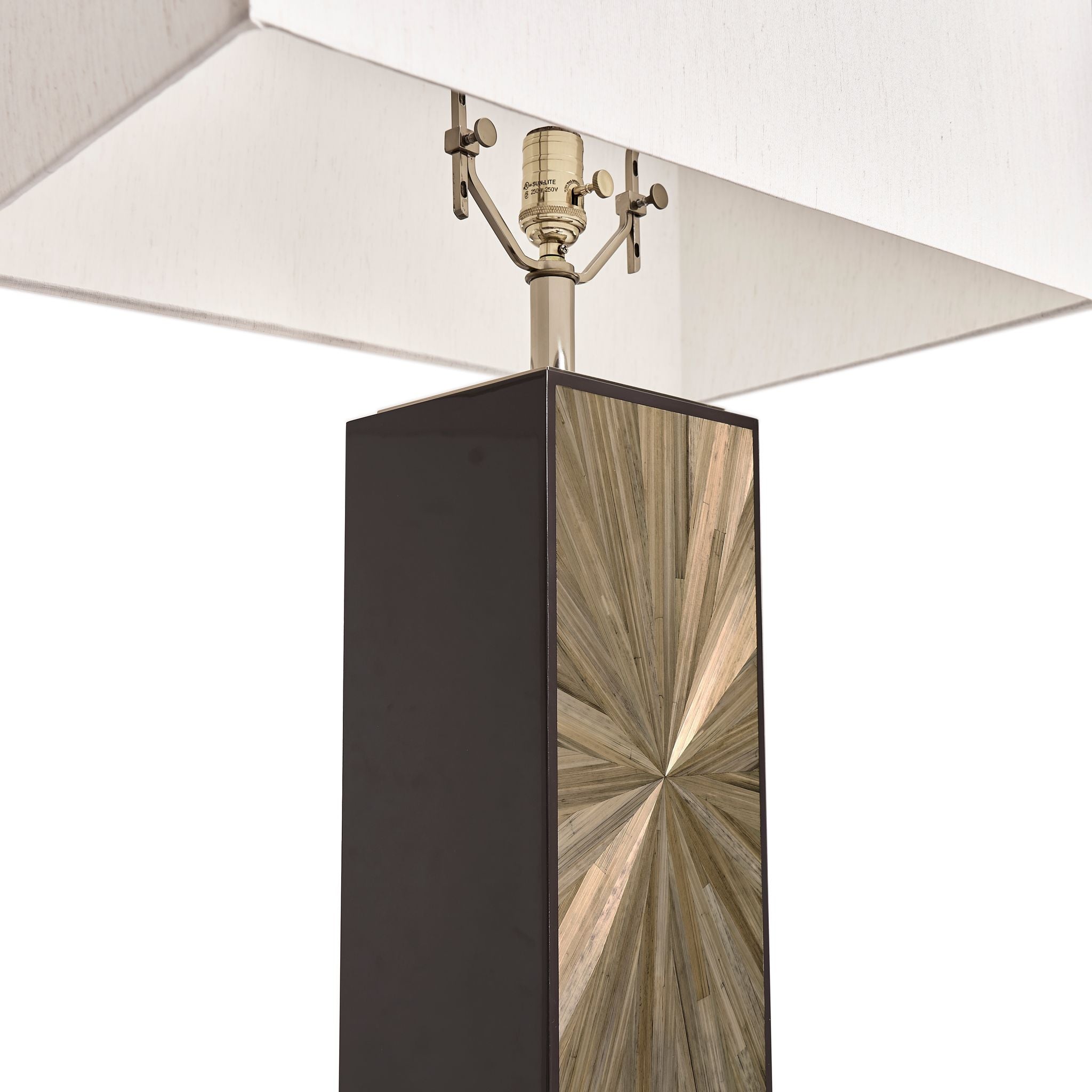 Jonathan Charles JC Modern Floor Lamp — Natural Straw