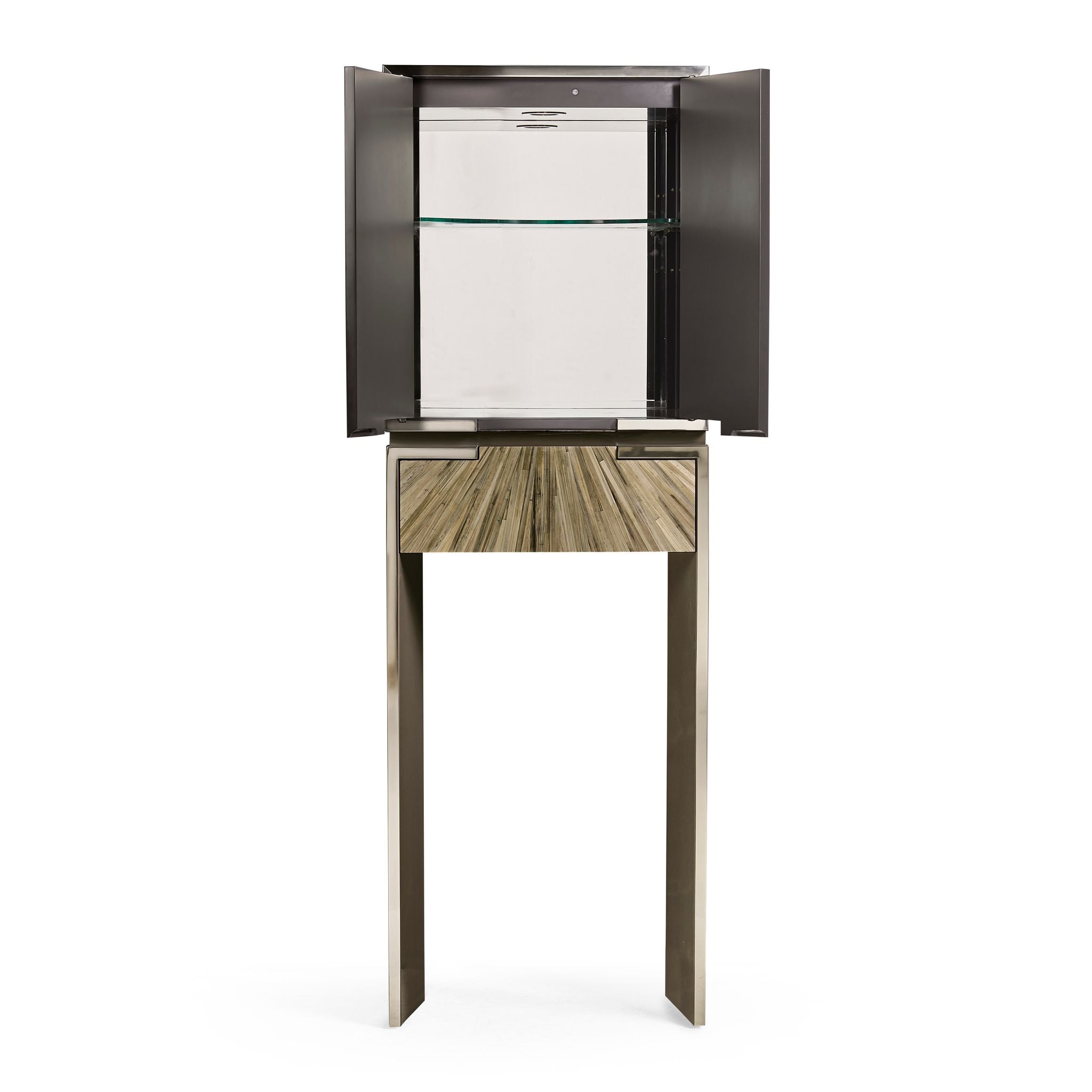 Jonathan Charles Terra Natural Bar Cabinet