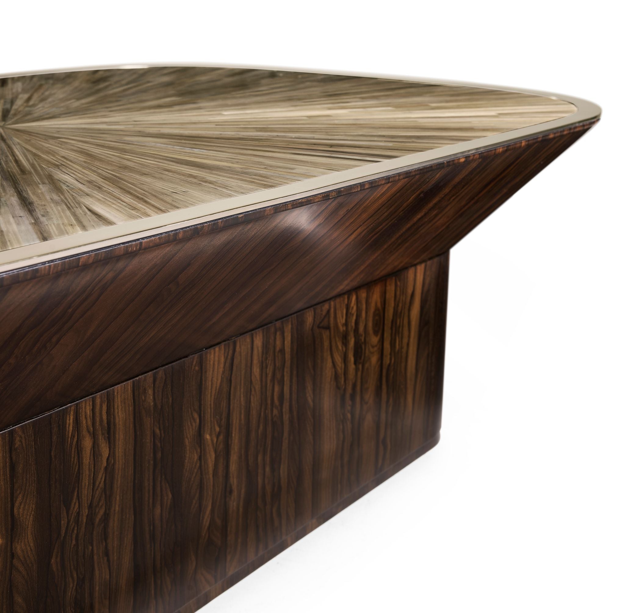 Jonathan Charles Terra Natural Pedestal Cocktail Table