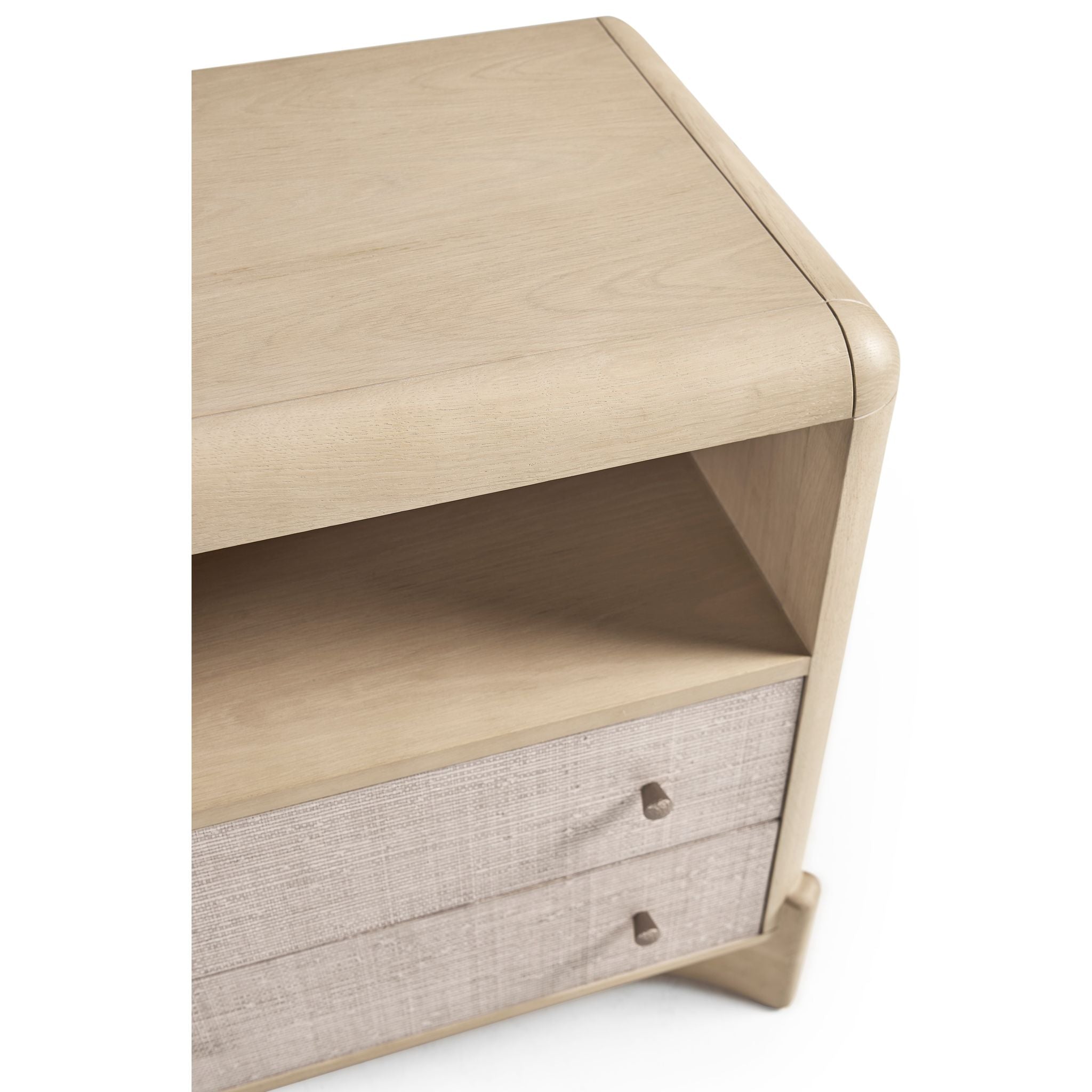 Jonathan Charles Keel Raffia Nightstand