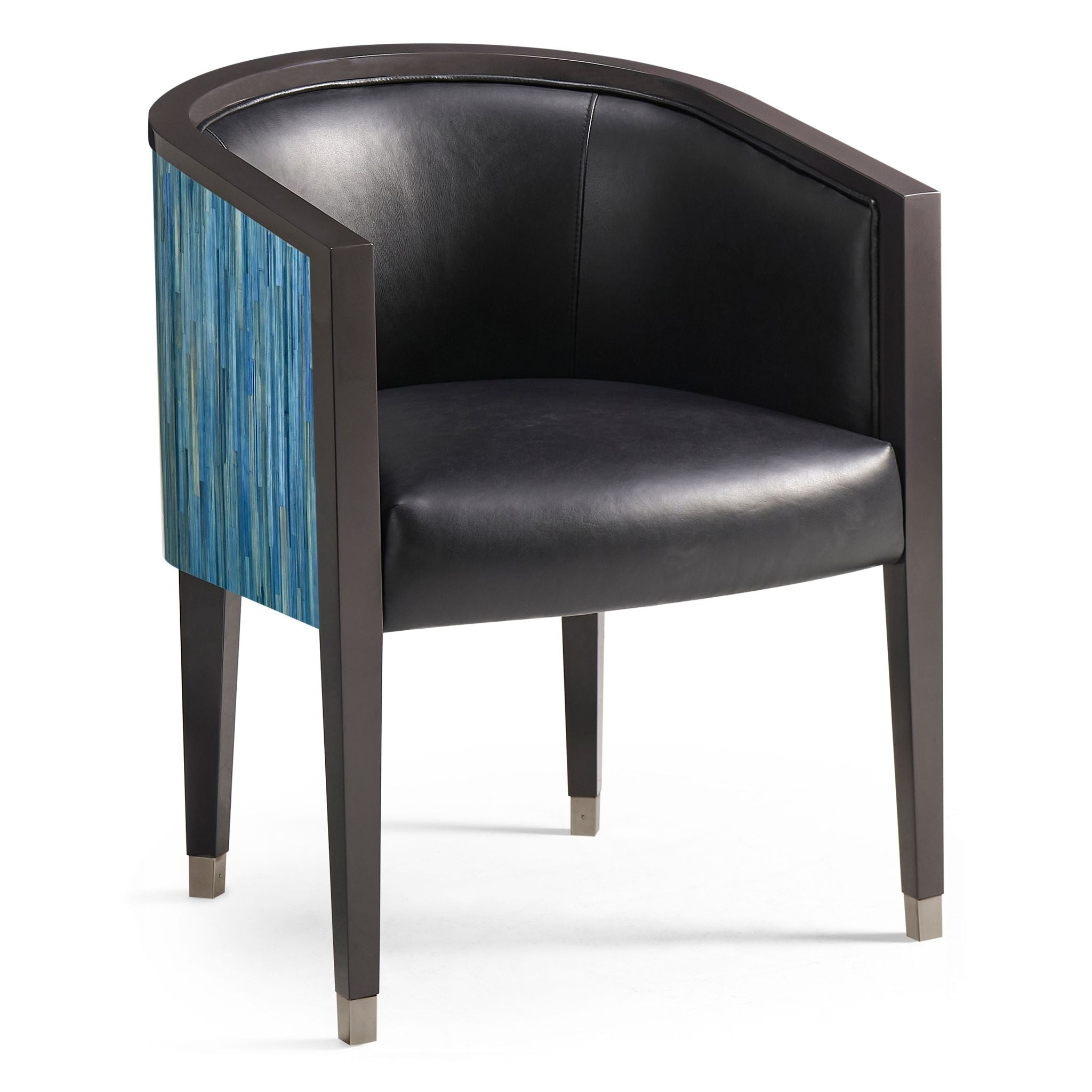 Jonathan Charles Sapphire Barrel Dining Chair