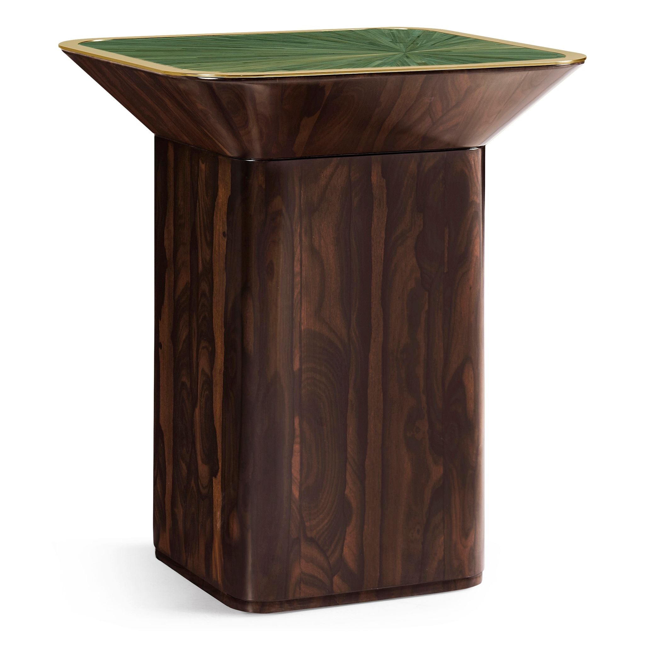 Jonathan Charles JC Modern Square Lamp Table — Jade Green Straw