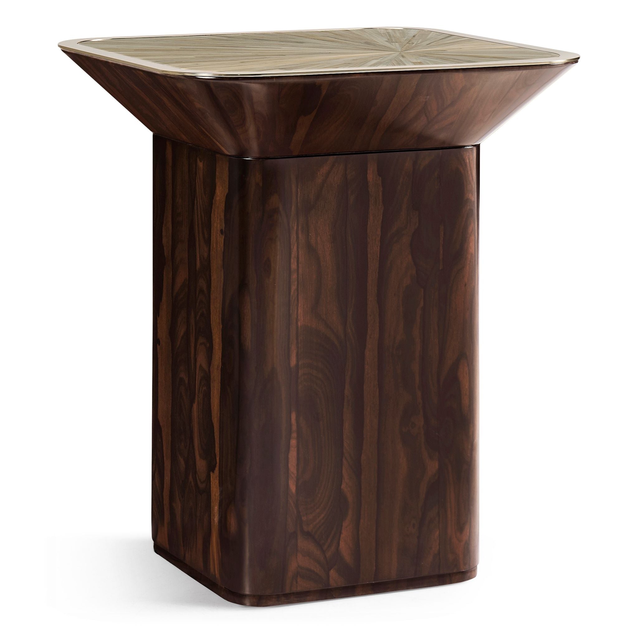 Jonathan Charles JC Modern Square Lamp Table — Natural Straw