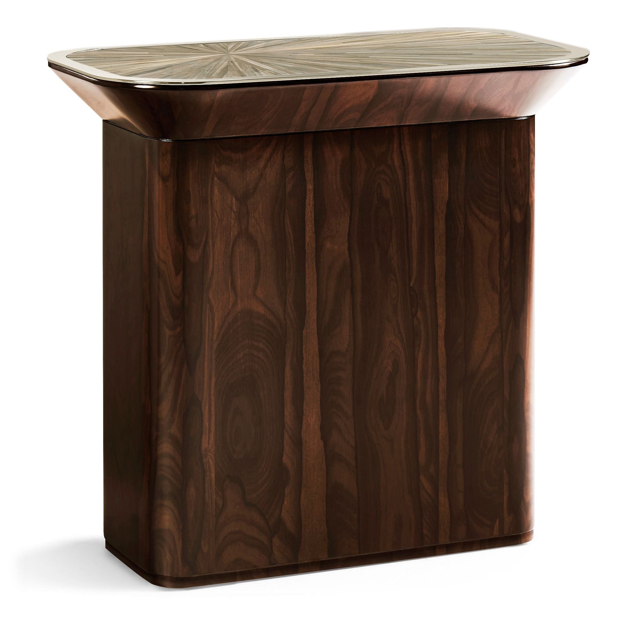 Jonathan Charles JC Modern Rectangular Side Table — Natural Straw