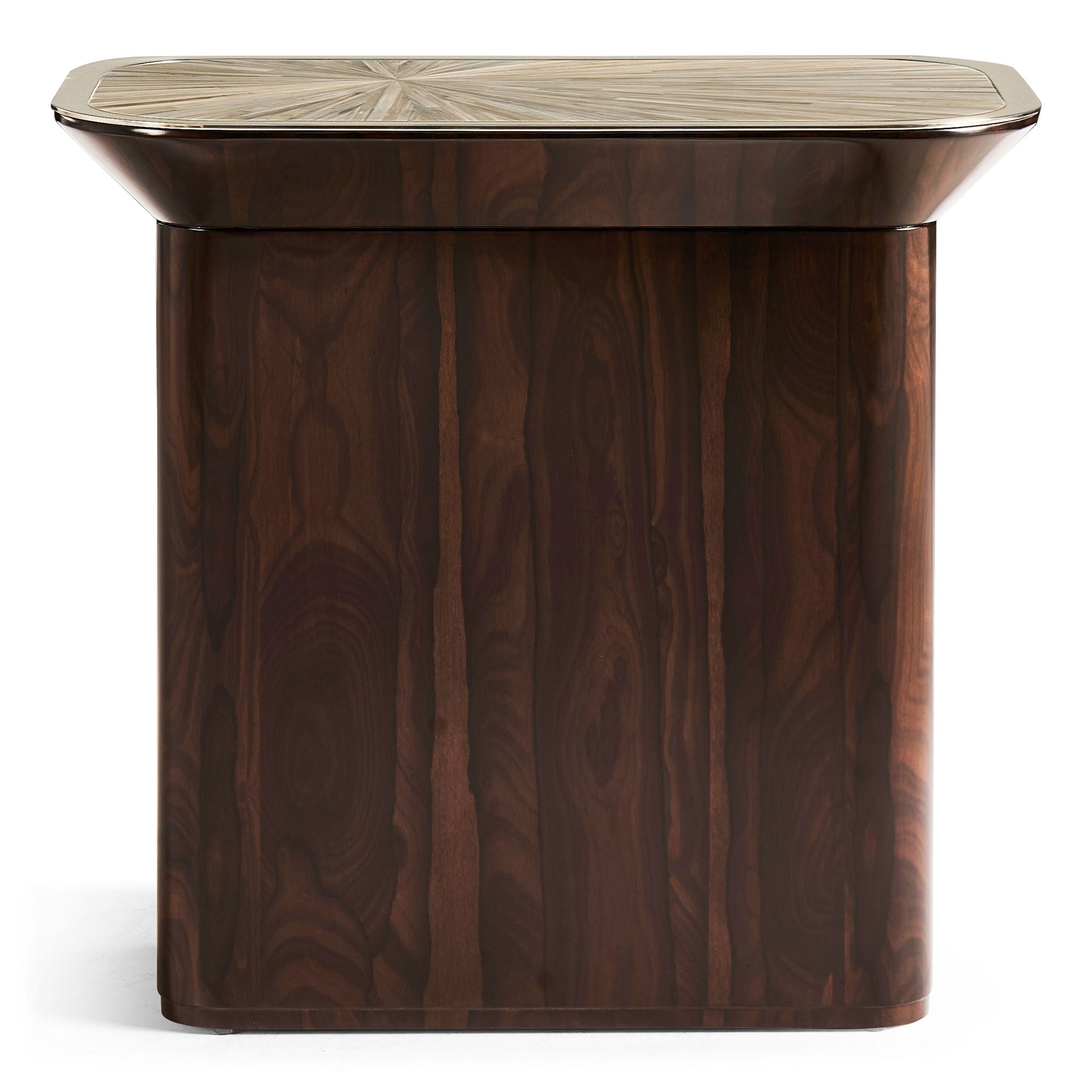 Jonathan Charles JC Modern Rectangular Side Table — Natural Straw