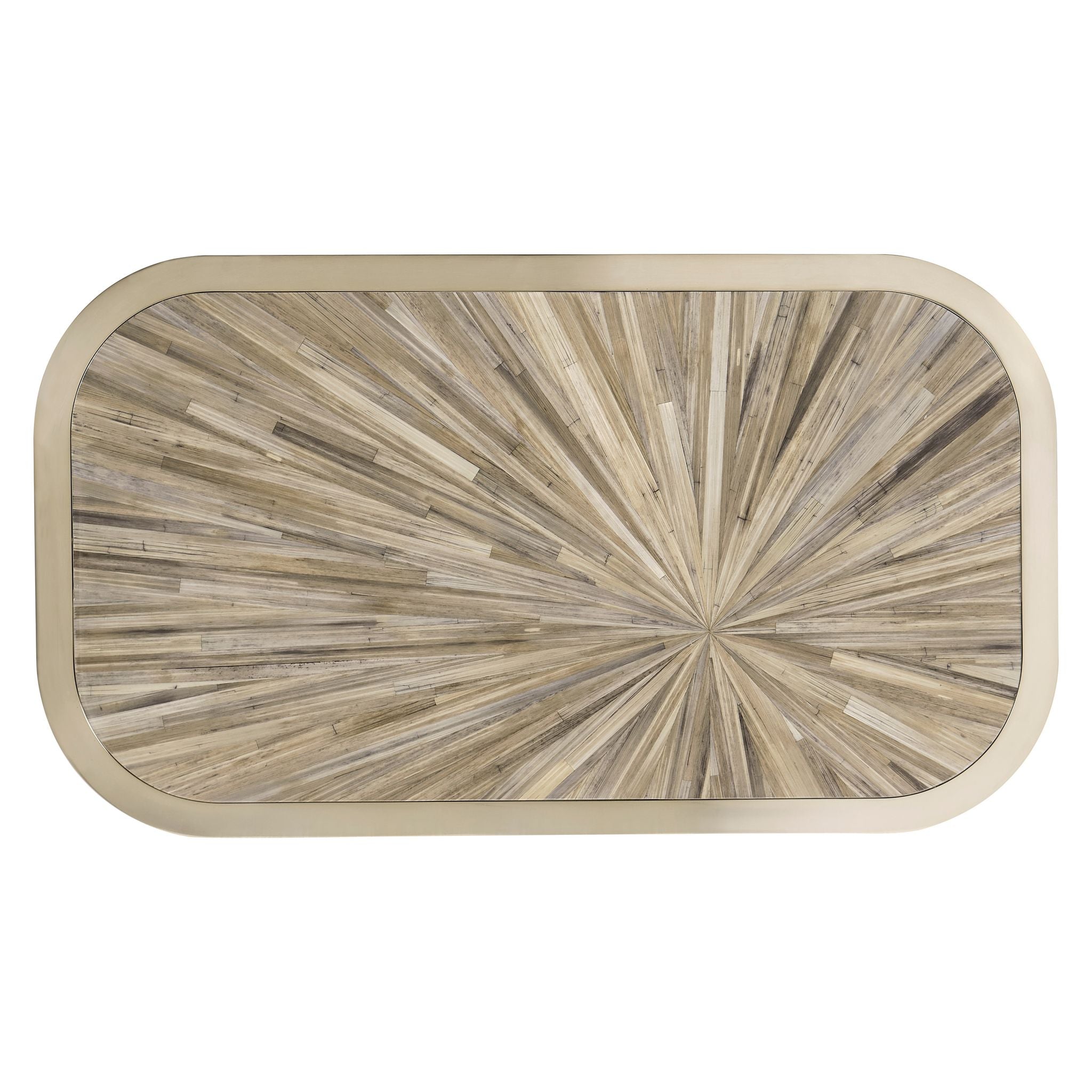 Jonathan Charles JC Modern Rectangular Side Table — Natural Straw