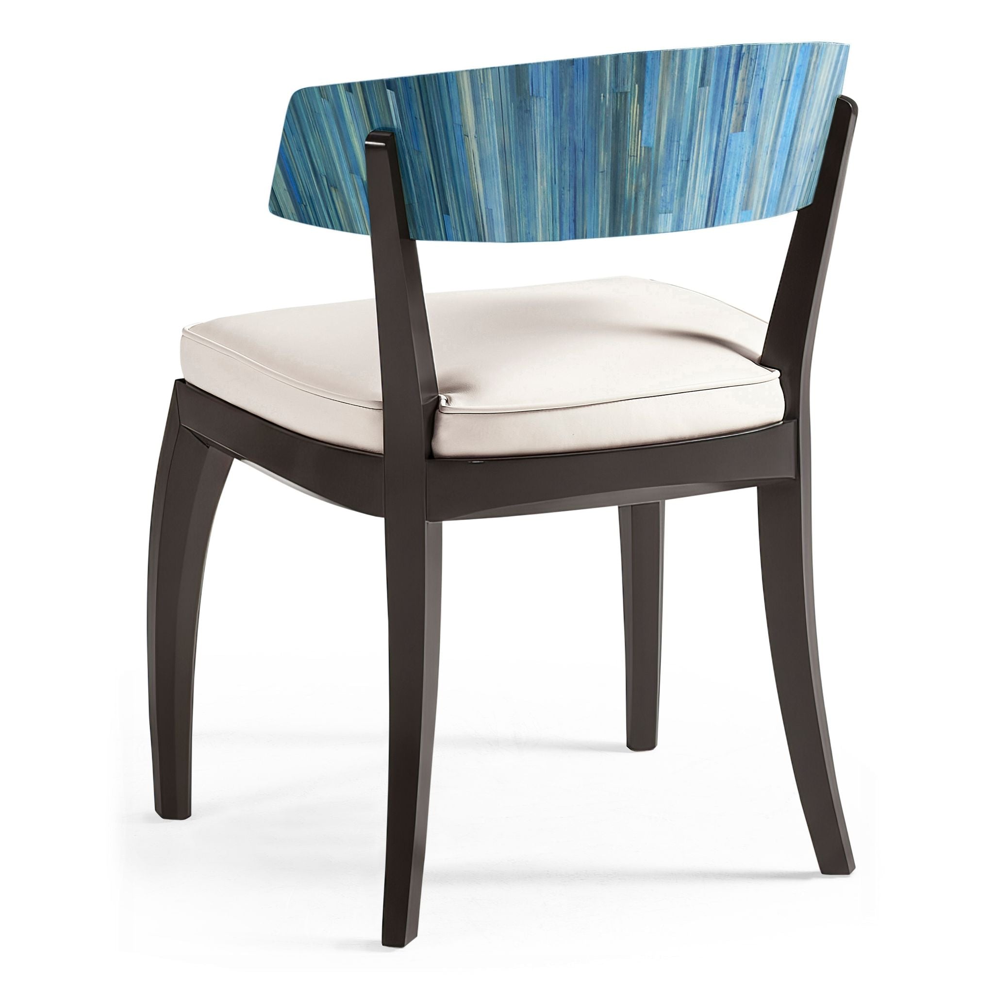 Jonathan Charles JC Modern Dining Chair — Azure Blue Straw