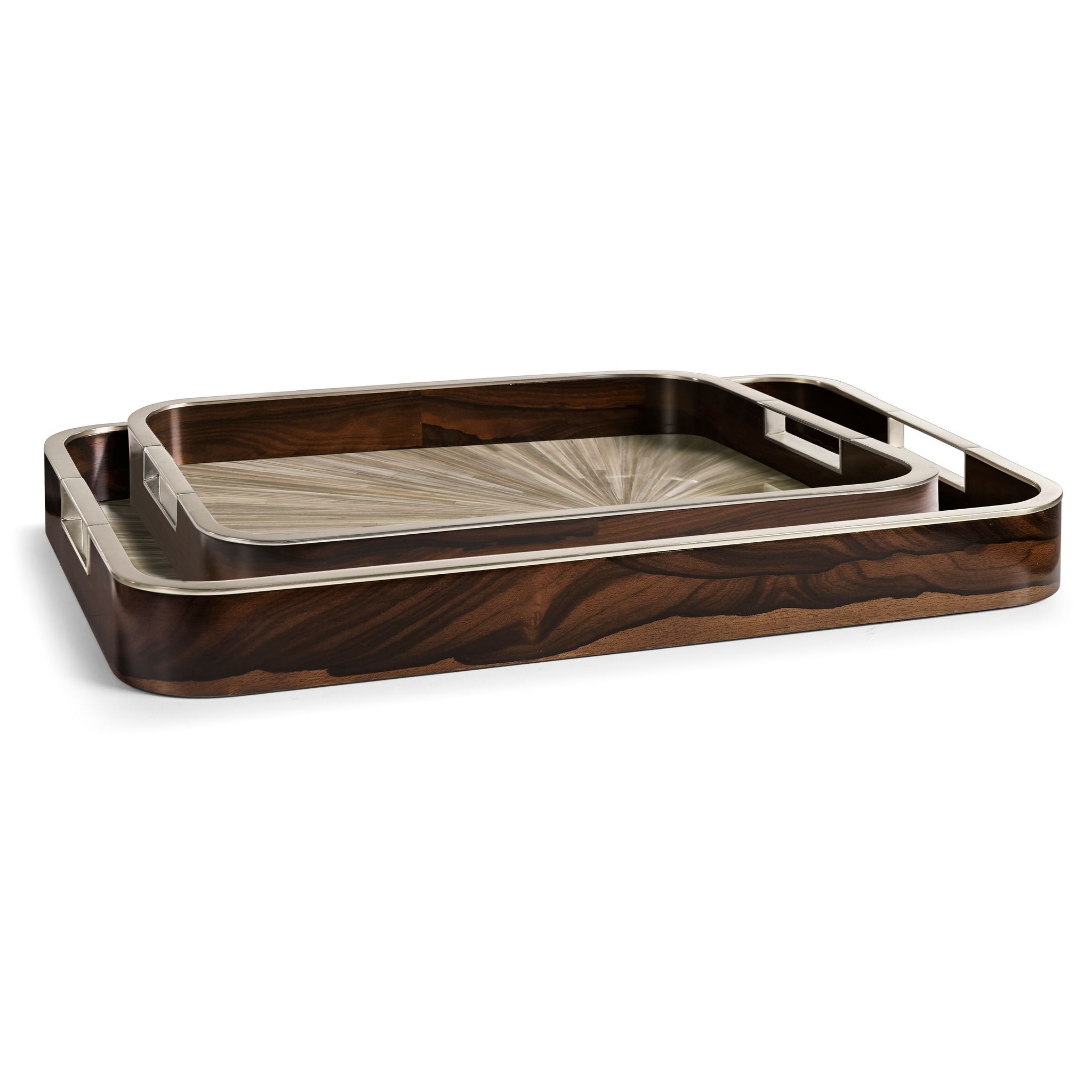 Jonathan Charles Terra Rectangular Tray Set of 2
