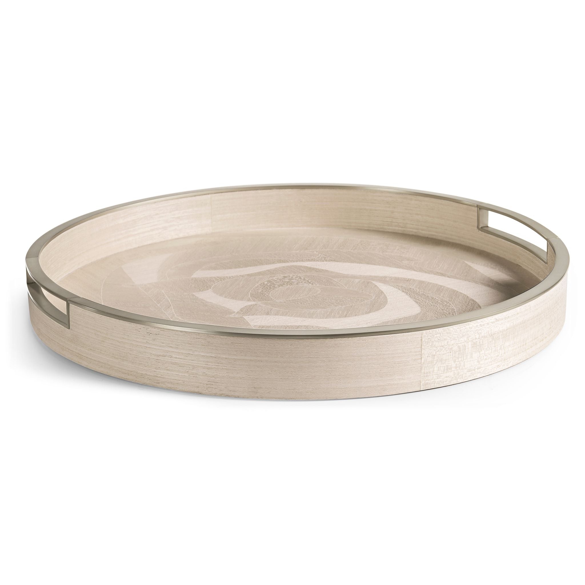 Jonathan Charles Tidepool Round Tray Set of 2