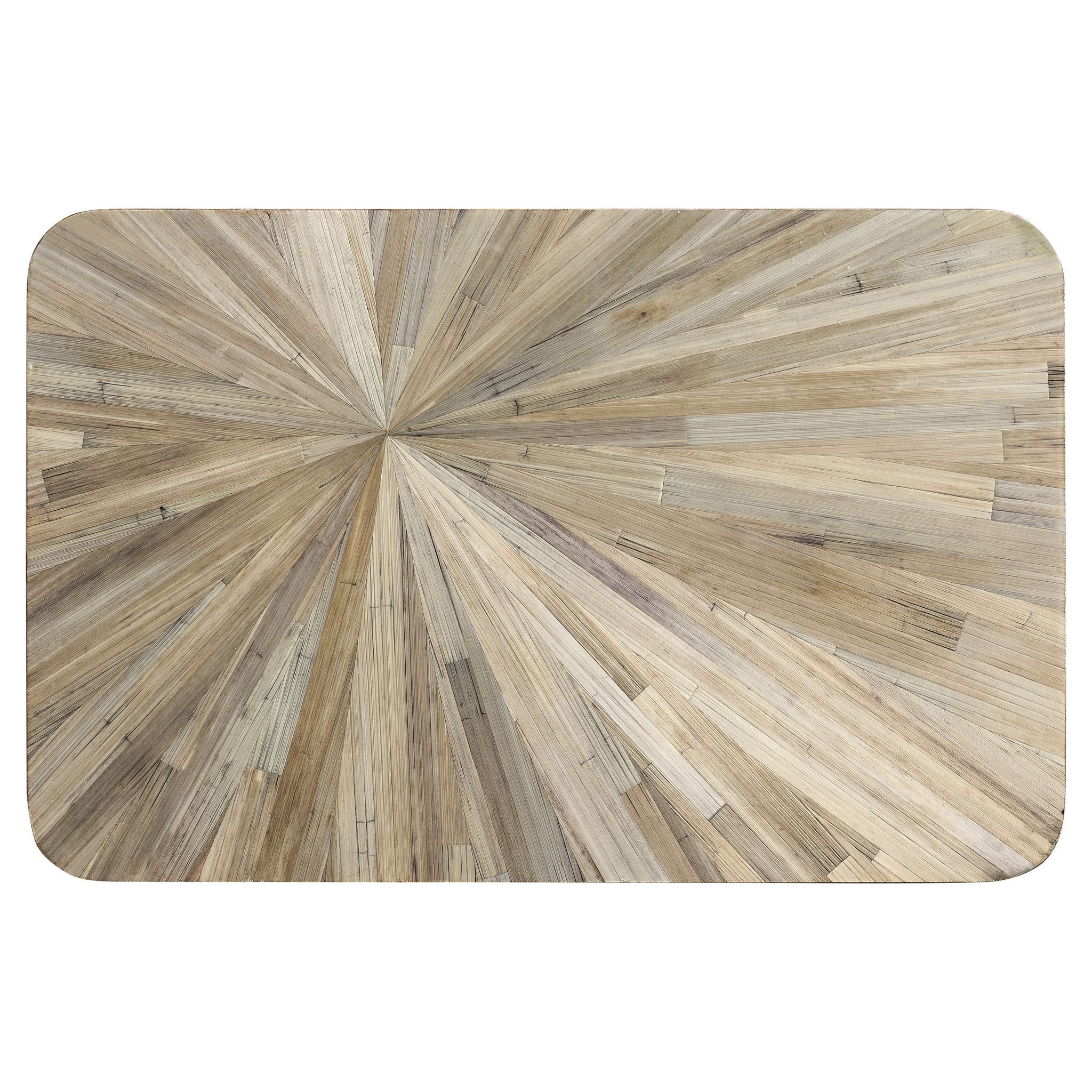 Jonathan Charles JC Modern Rectangular Box — Natural Straw