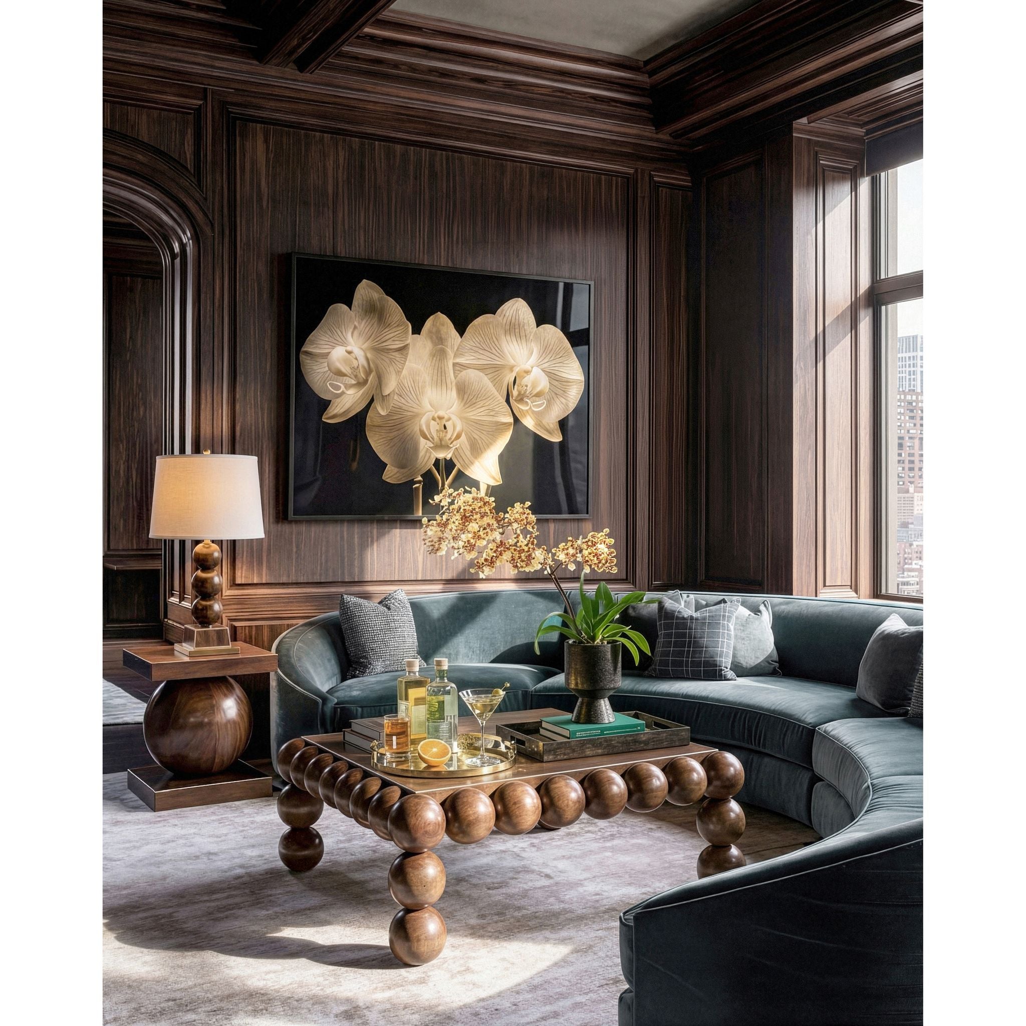 Jonathan Charles Orb Square Coffee Table