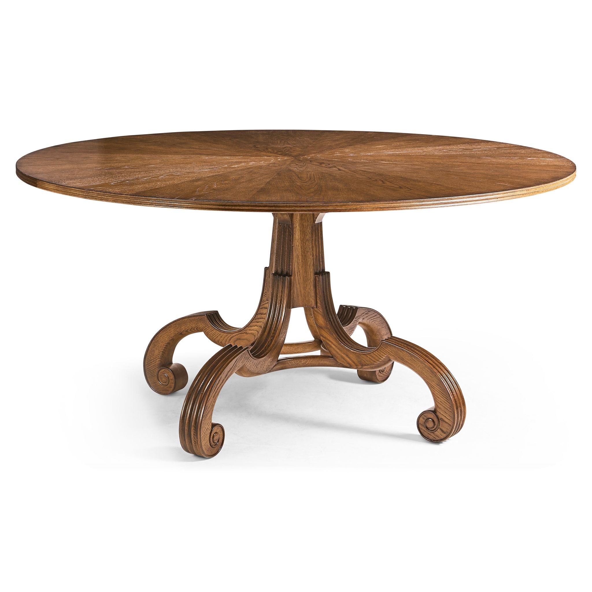 Jonathan Charles Lacock Toasted Oak Dining Table 60"