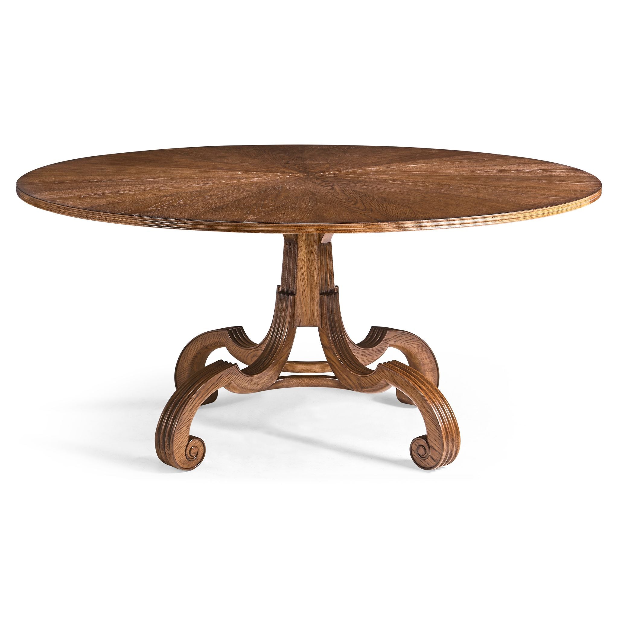 Jonathan Charles Lacock Toasted Oak Dining Table 60"