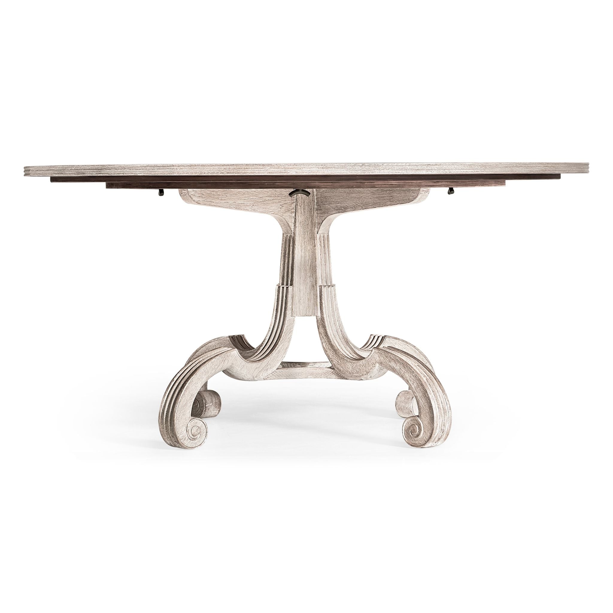 Jonathan Charles Lacock Venetian WhiteOakTable Silver Gil