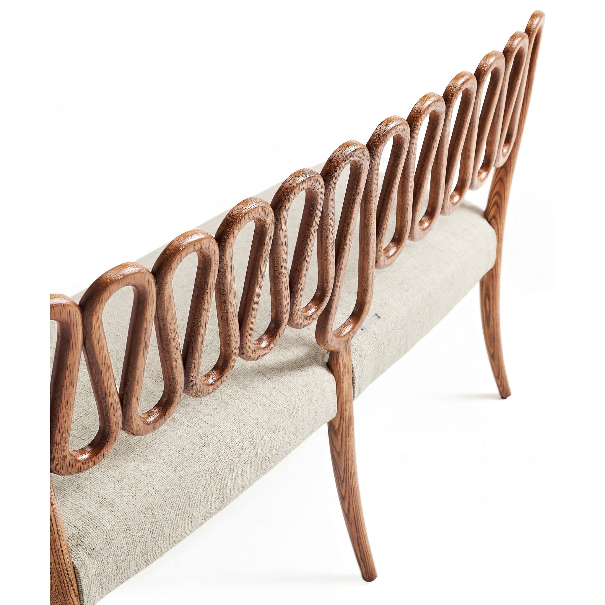 Jonathan Charles Ampney Oak Dining Bench — Toasted Oak