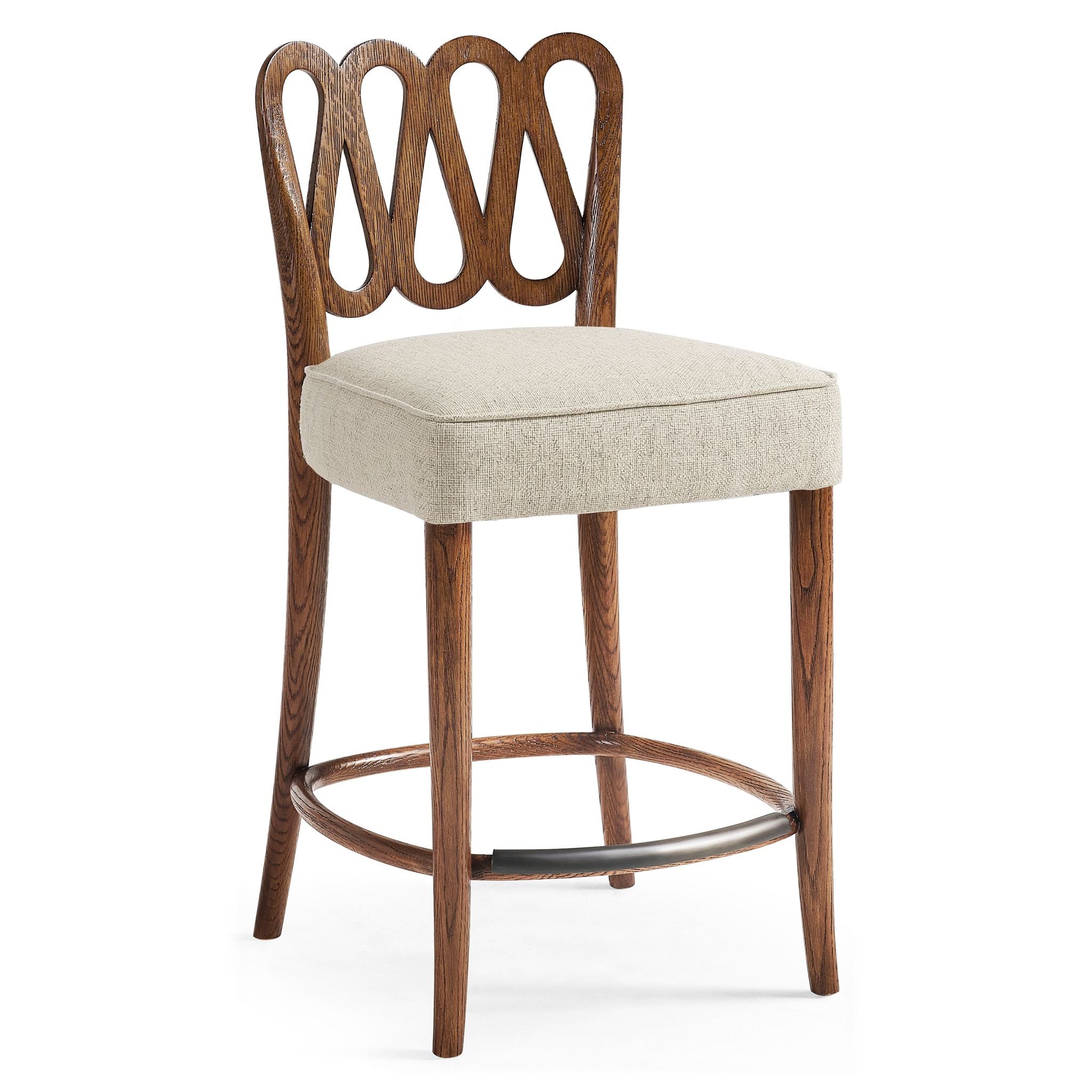 Jonathan Charles Ampney Toasted Oak Counter Stool