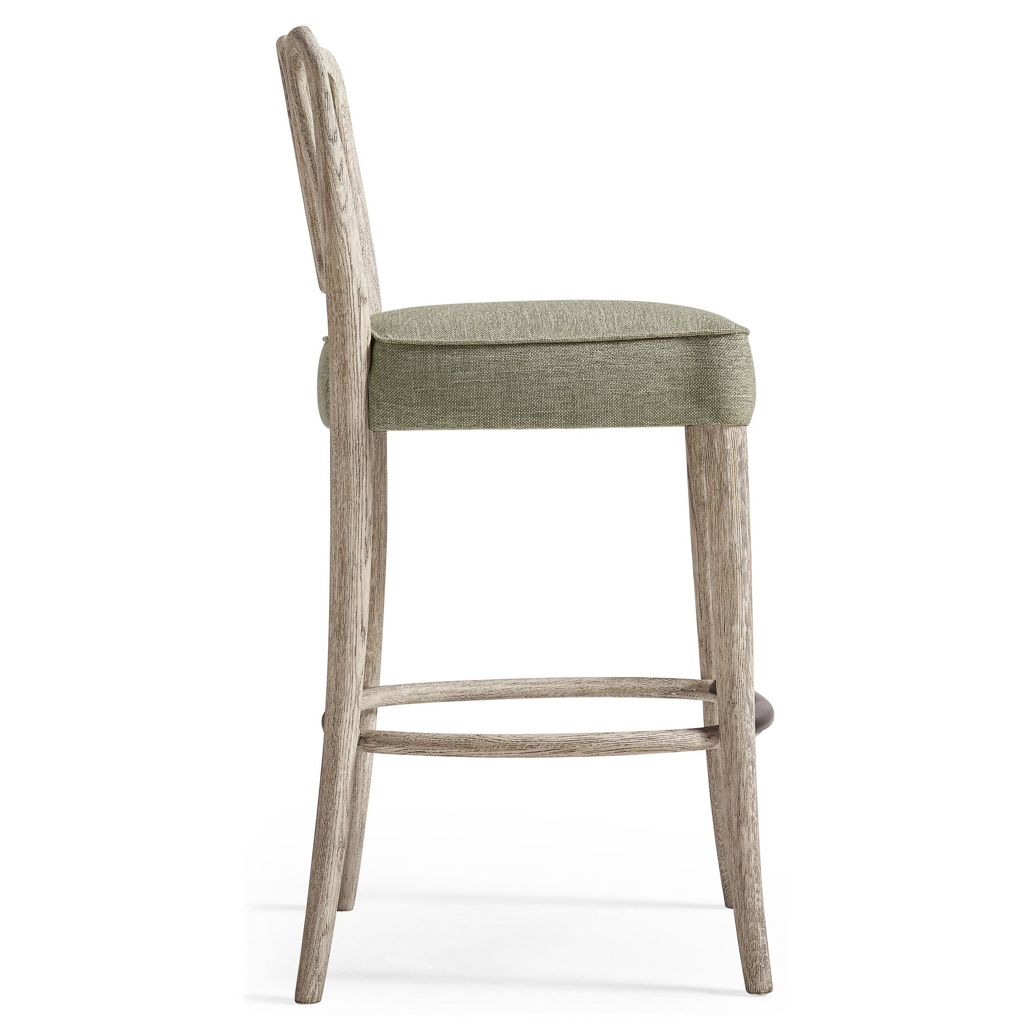 Jonathan Charles Ampney Grey Oak Bar Stool 30" - Armless