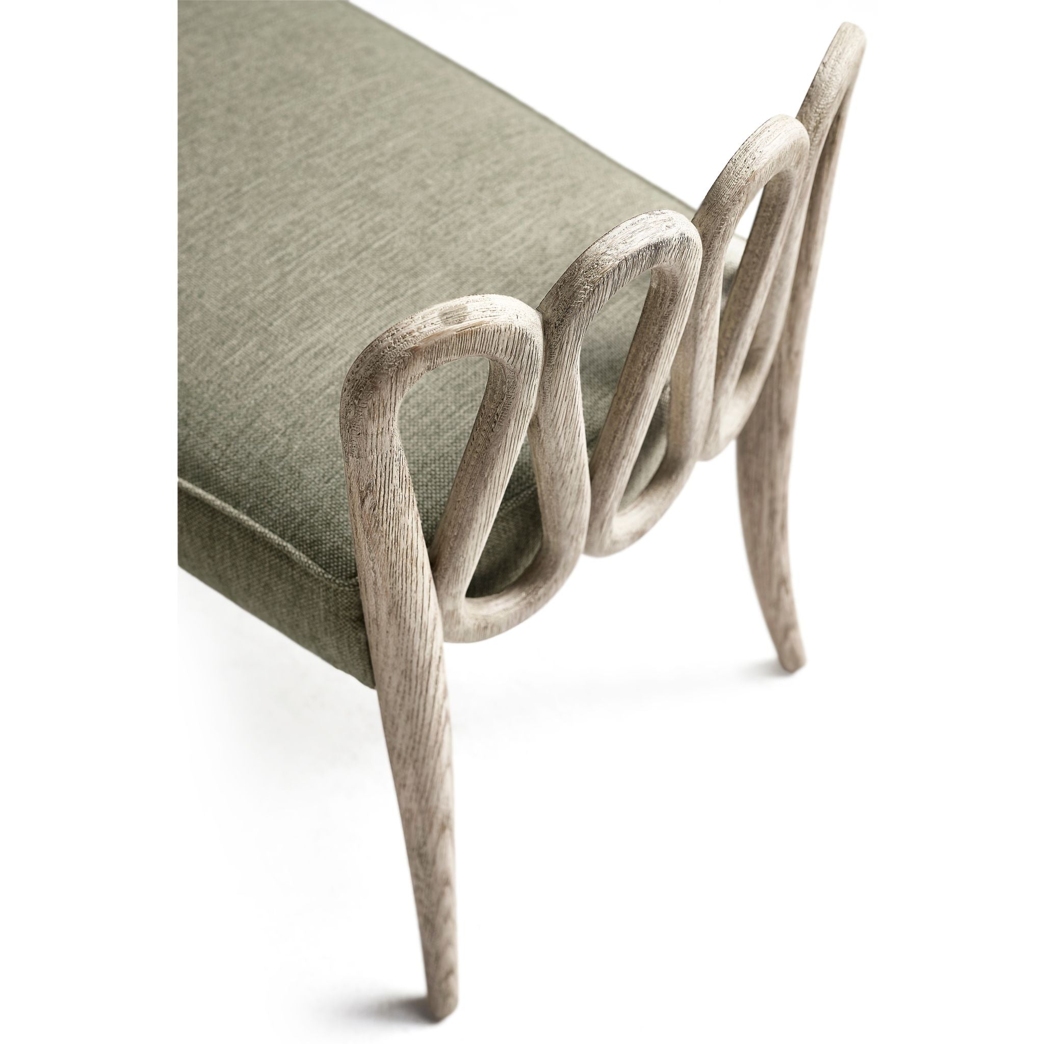 Jonathan Charles Ampney Oak Bench — Greyed Oak