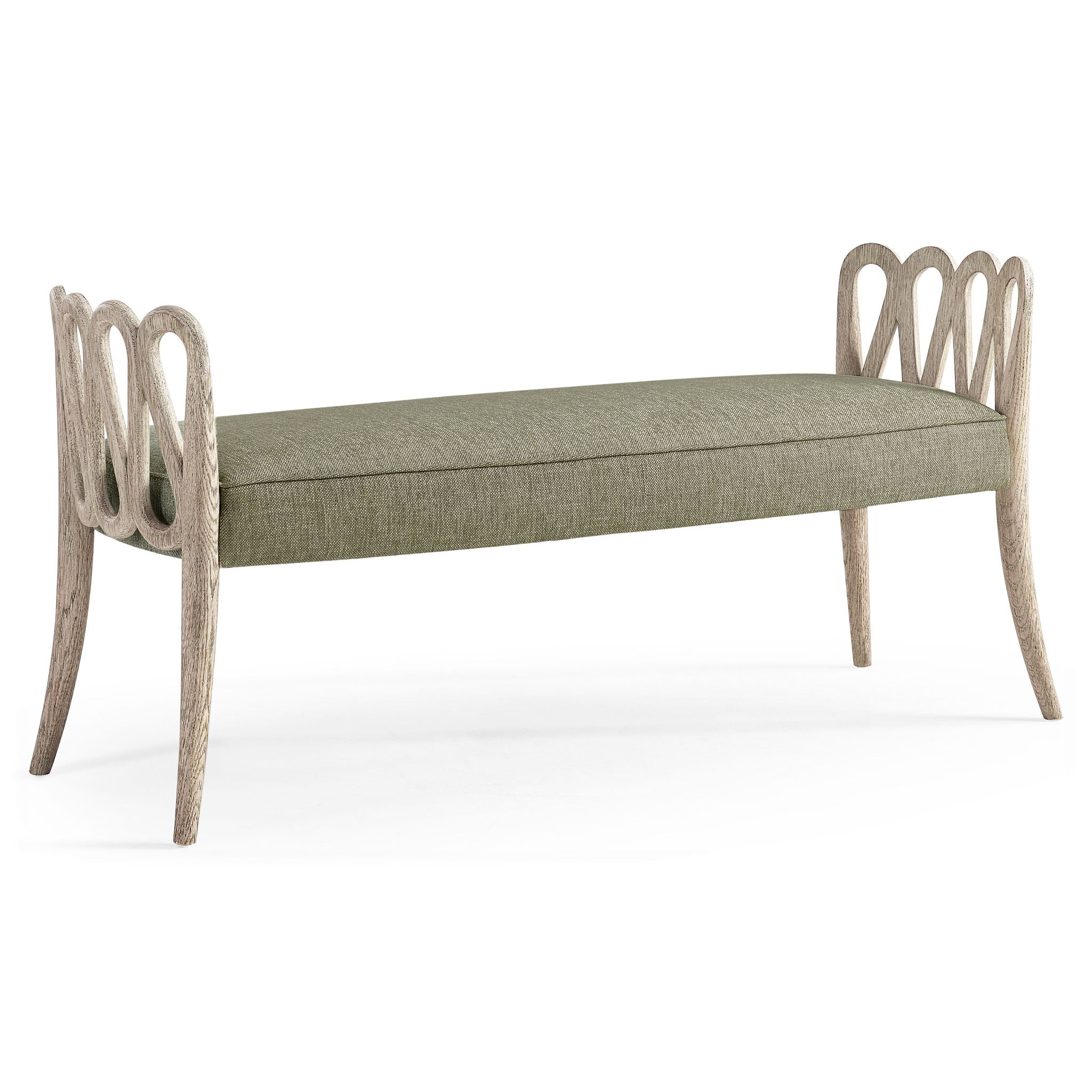 Jonathan Charles Ampney Oak Bench — Greyed Oak