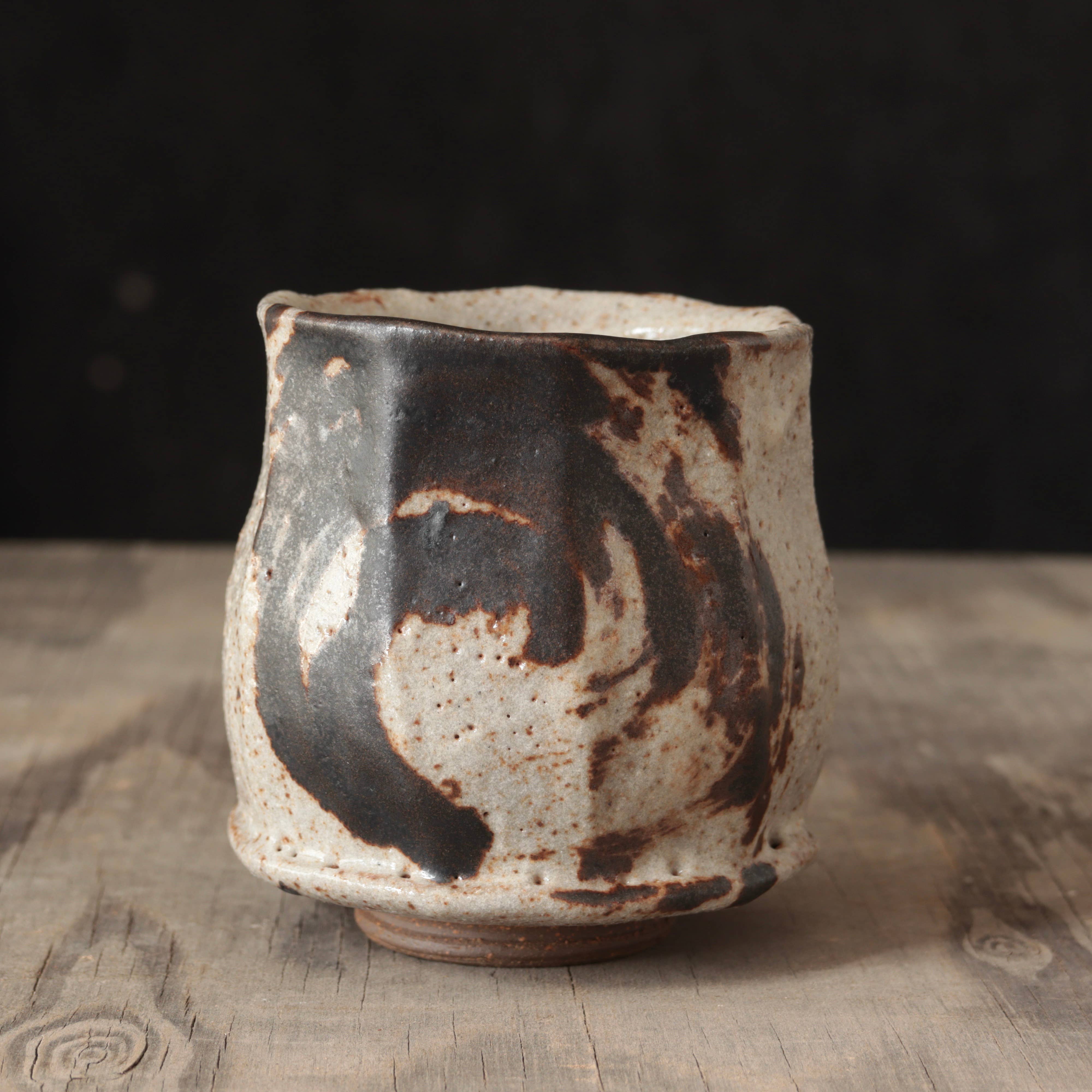 Matt Fishman Pottery Wild Clay and Glaze Teacup Granite Glaze