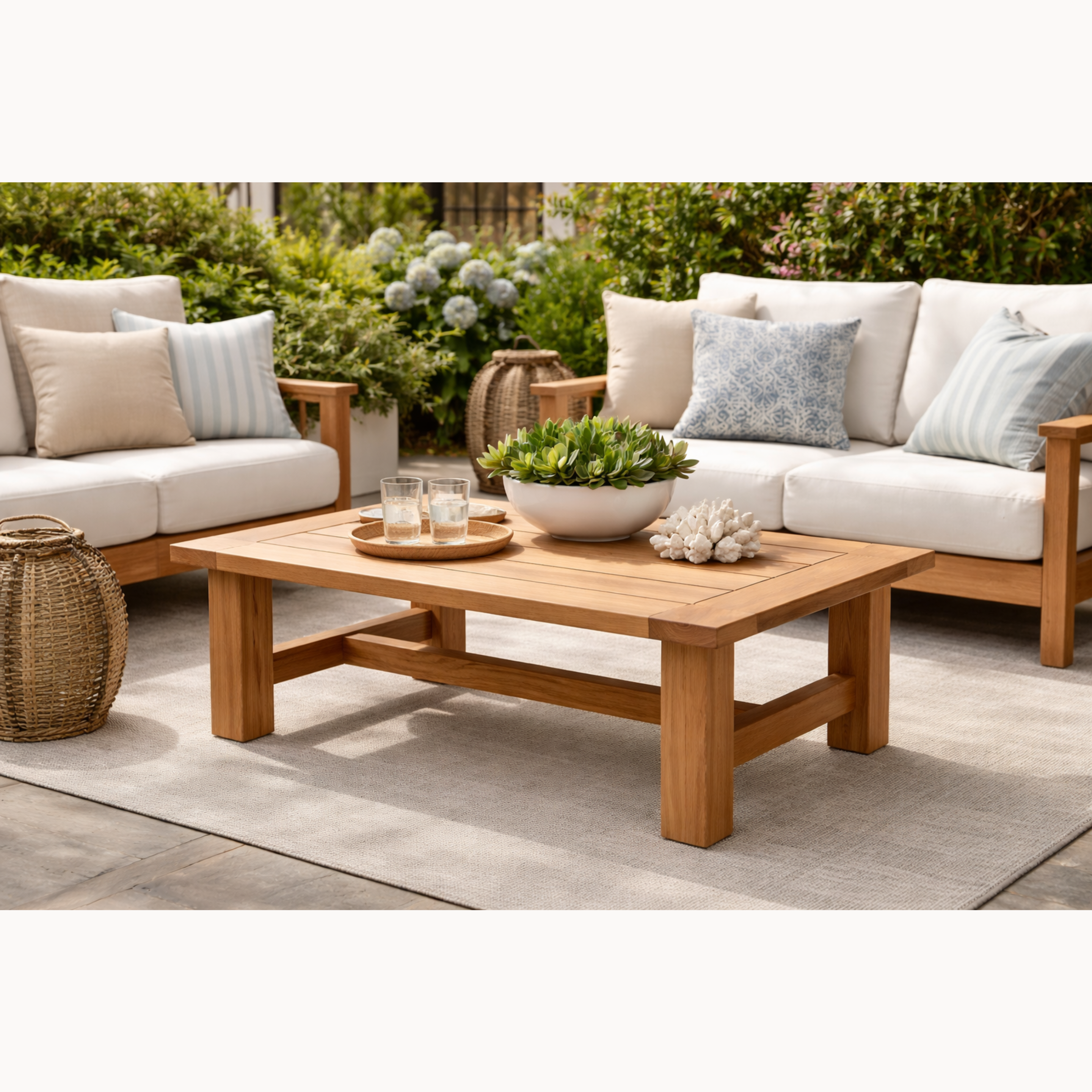Croquet Teak Coffee Table