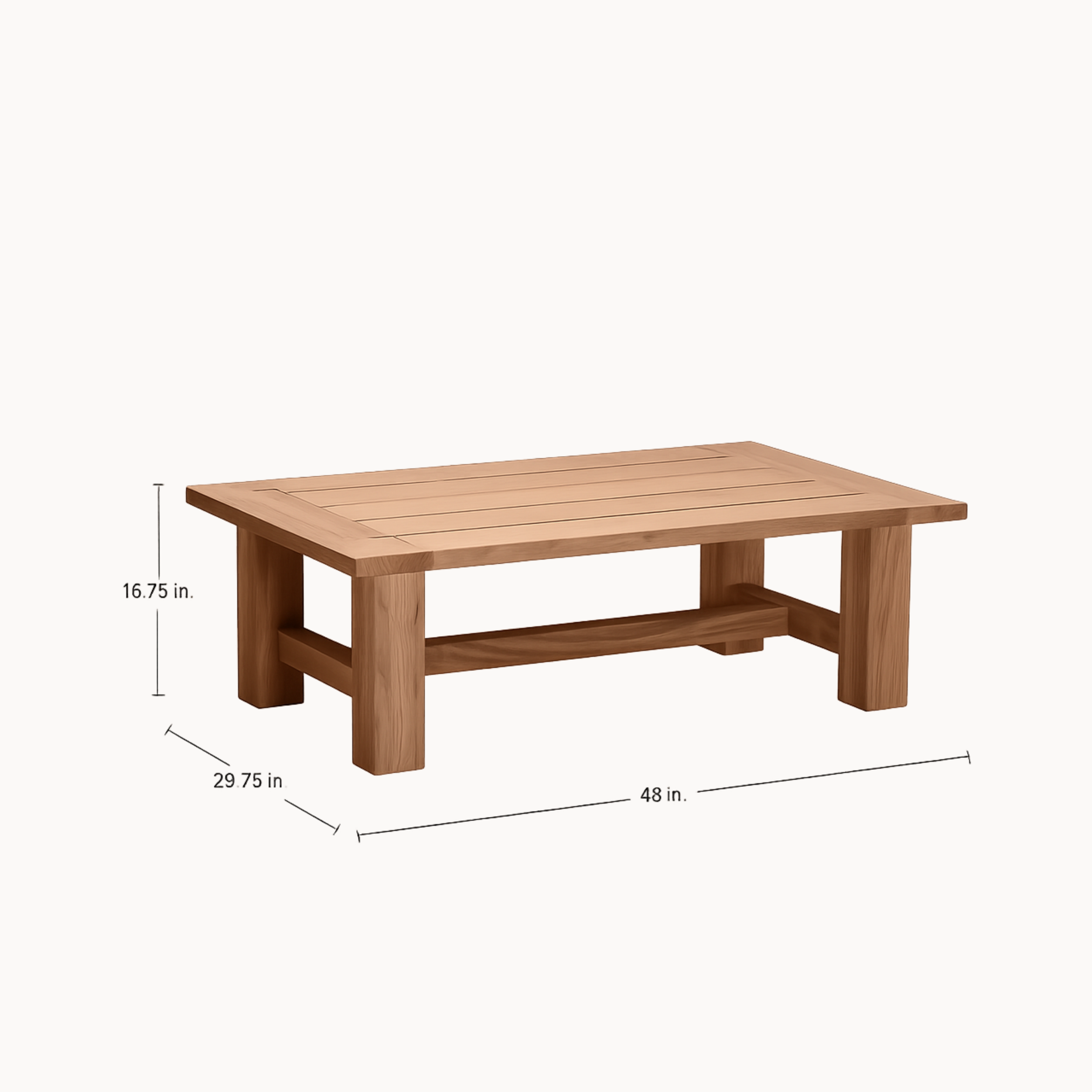 Croquet Teak Coffee Table