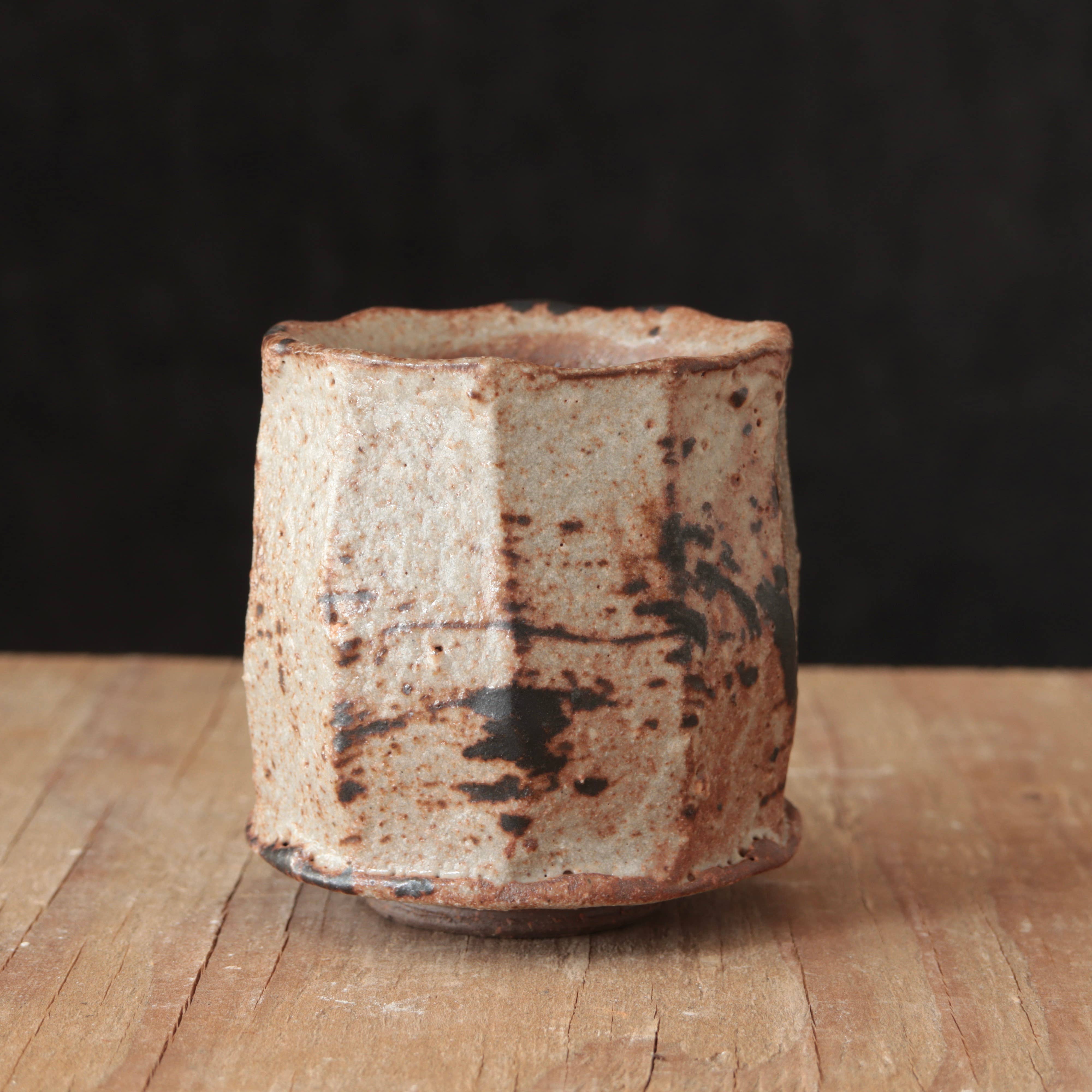 Matt Fishman Pottery Wild Clay and Glaze Teacup Granite Glaze