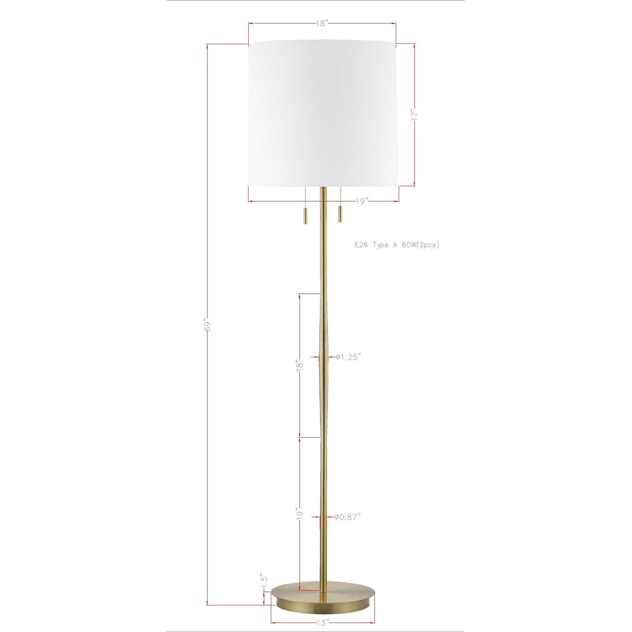 Forty West Eliza Floor Lamp — view 3