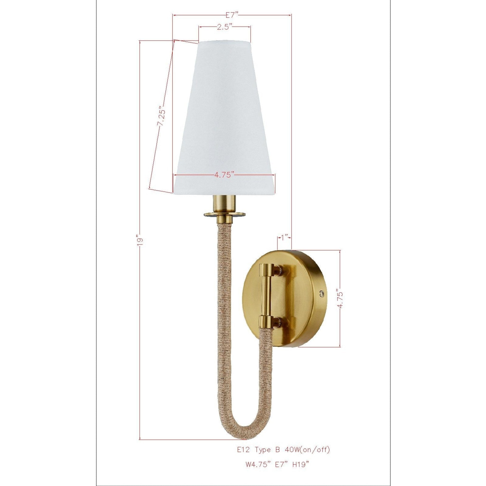 Forty West Tatum Sconce — view 3